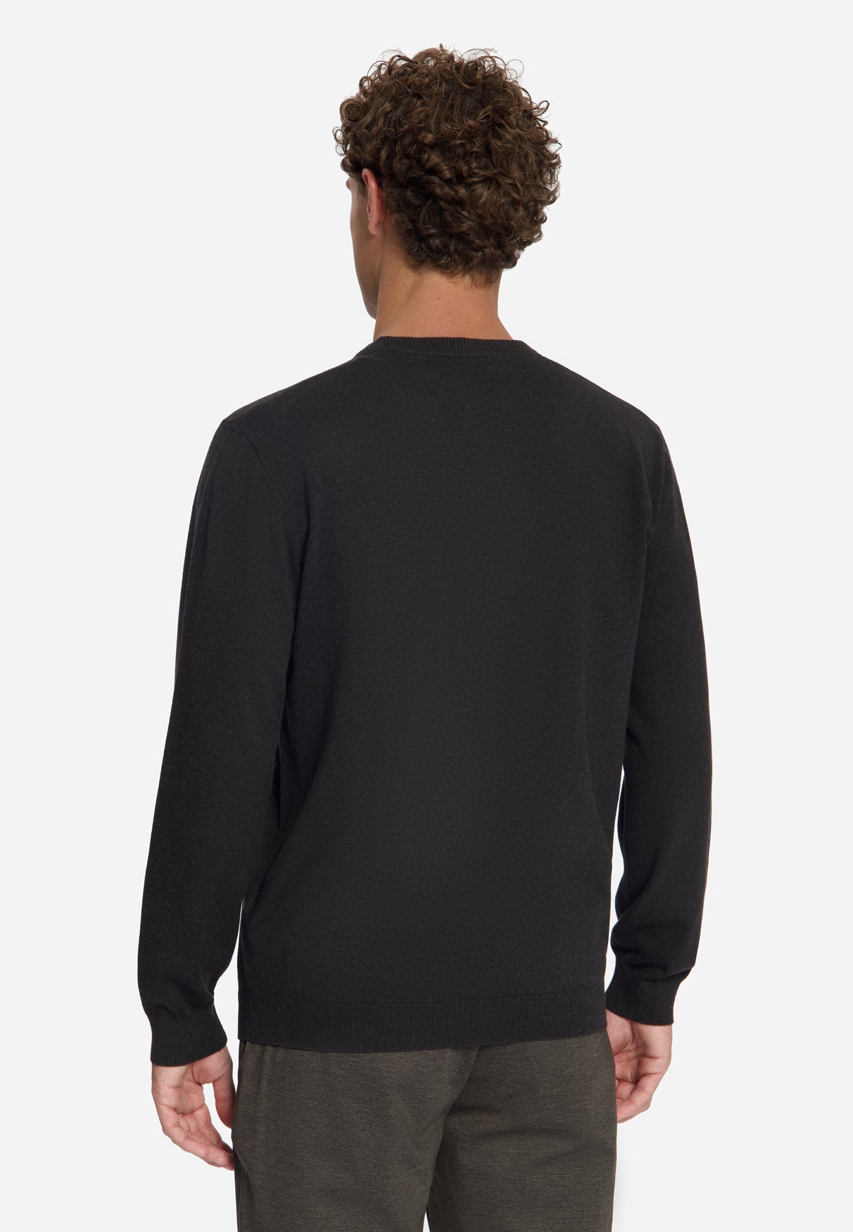 Melange Strickpullover | Dark Brown