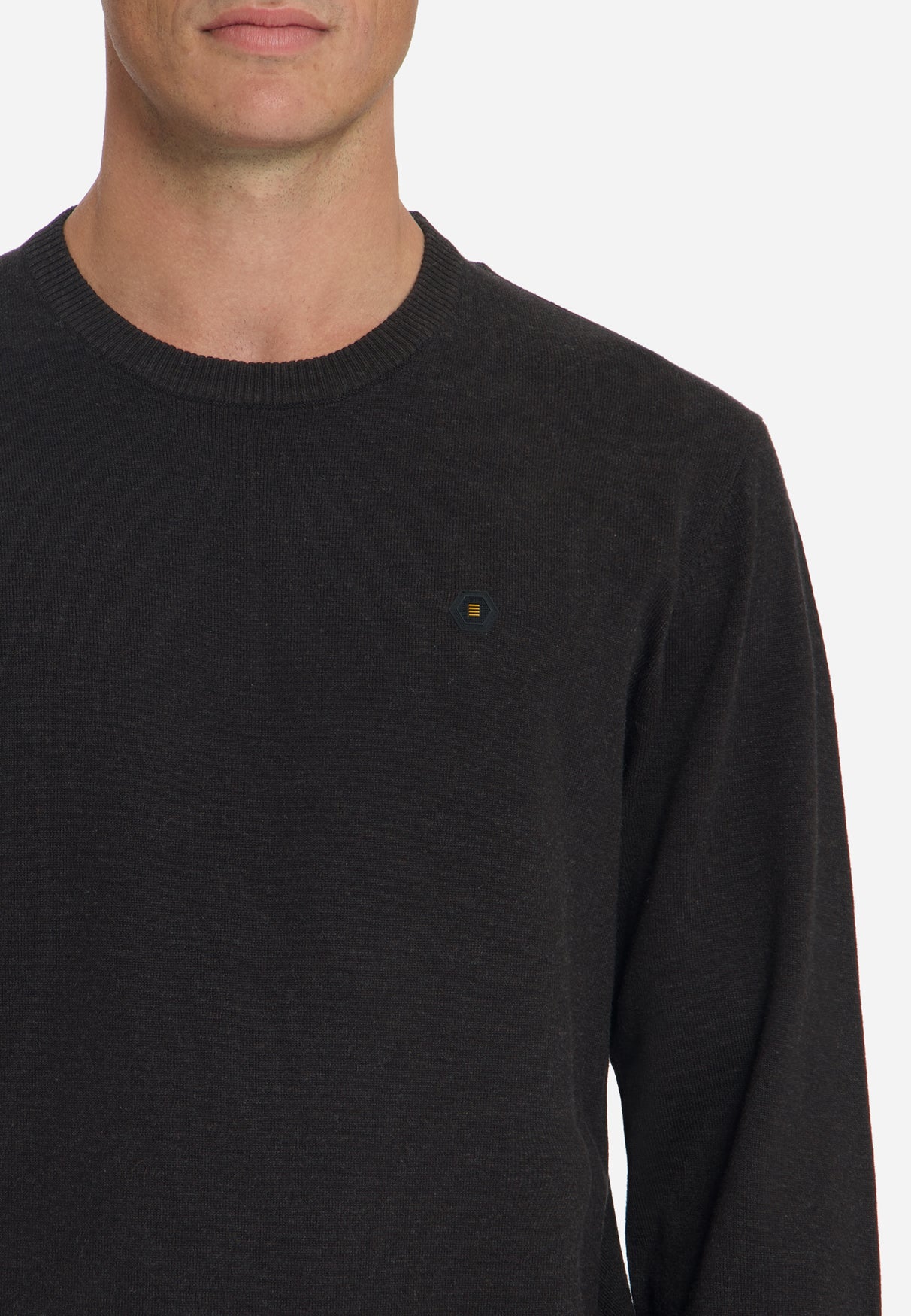 Melange Strickpullover | Dark Brown
