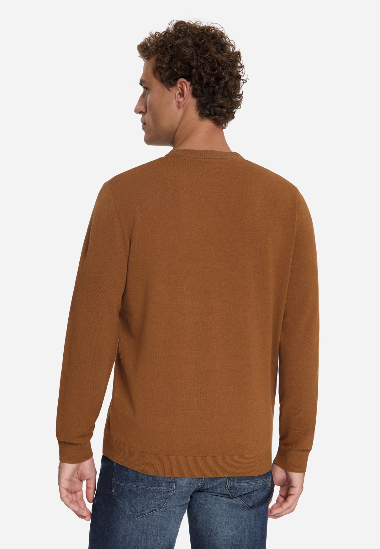 Melange Strickpullover | Caramel