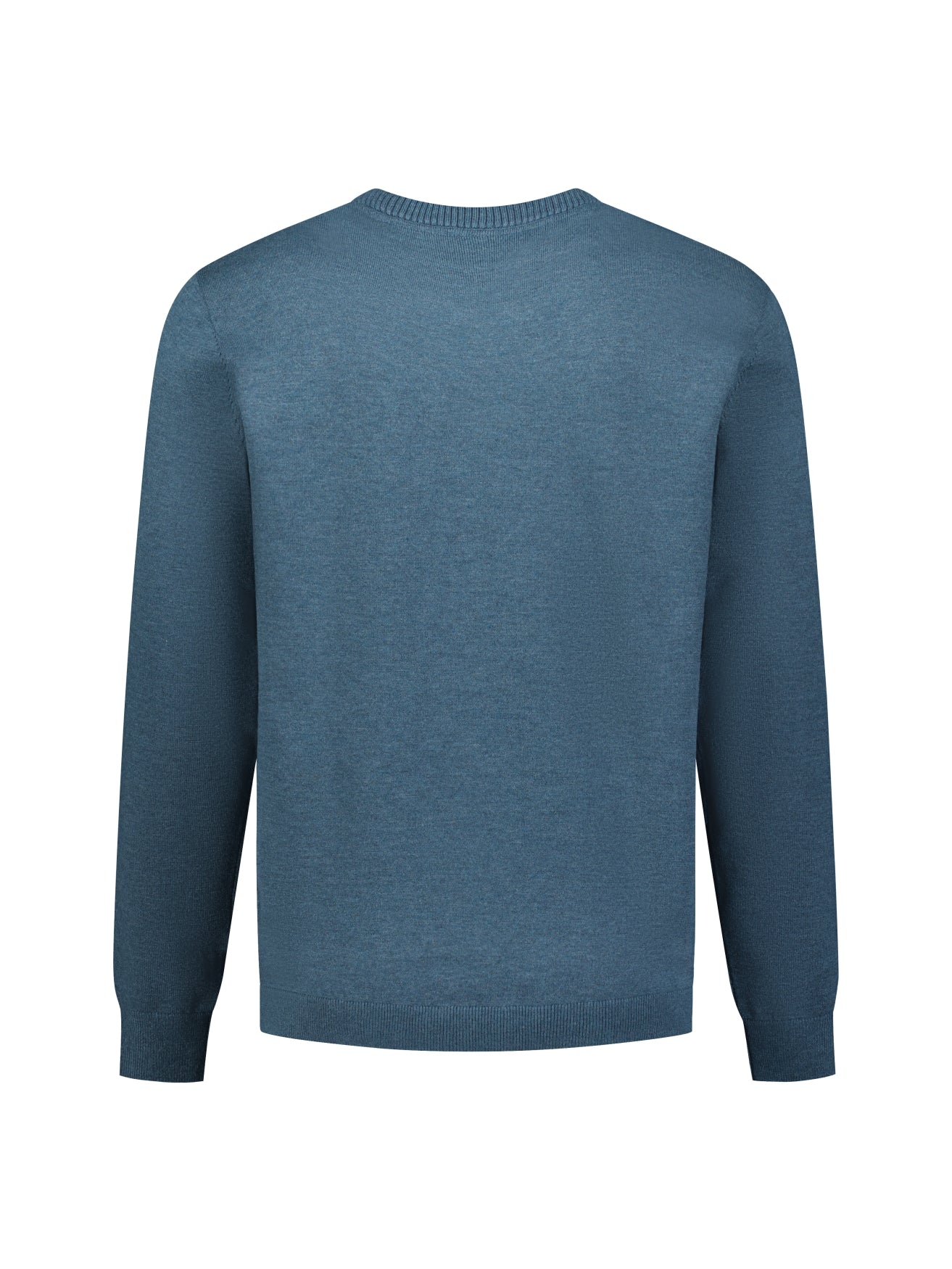 Melange Strickpullover | Shadow Blue