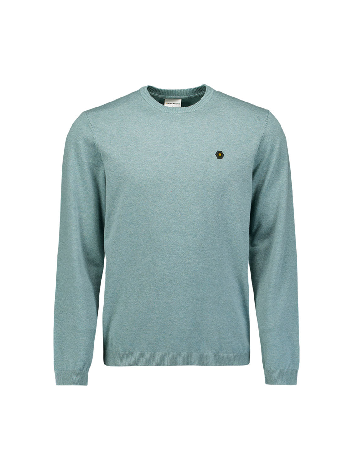 Melange-Pullover | DUSTY BLUE