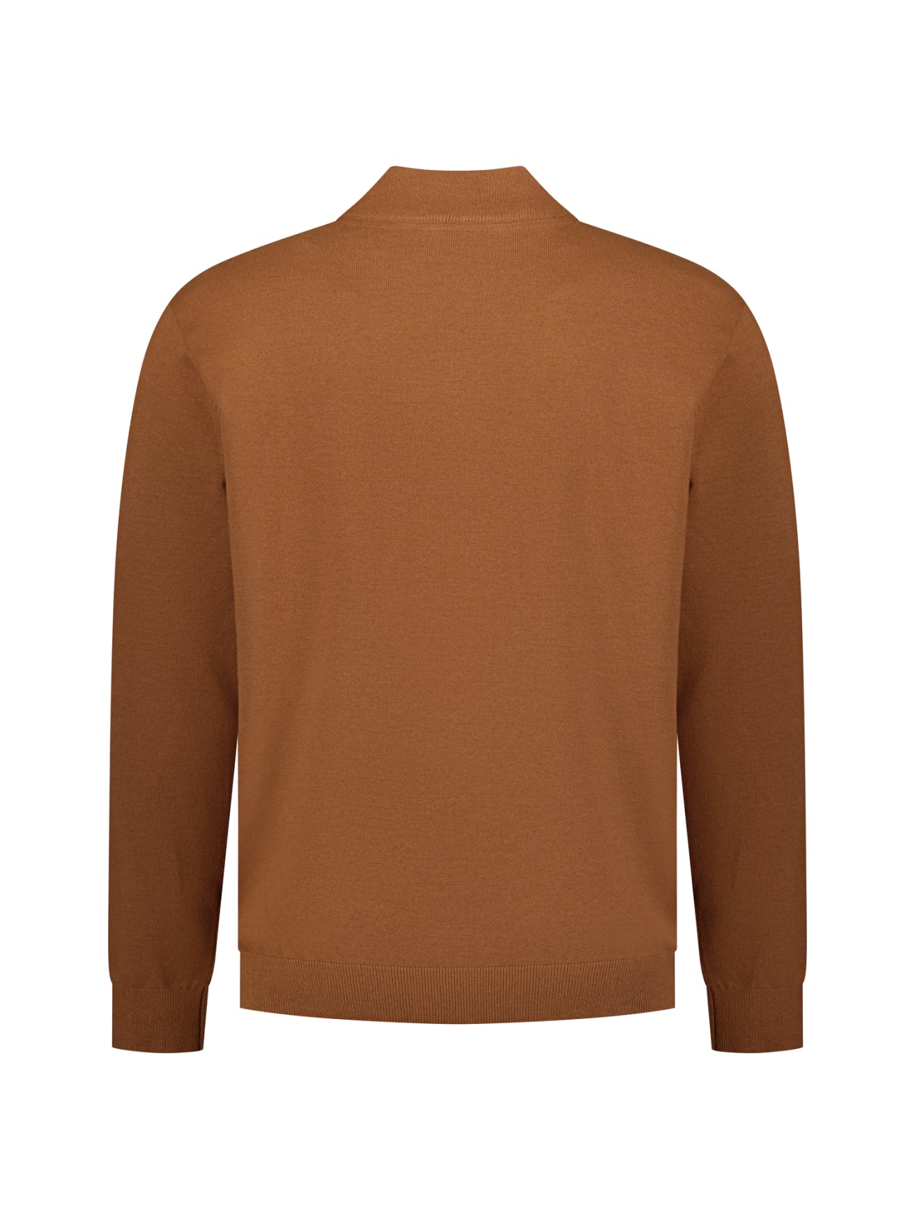 Half-Zip Melange Jumper | Caramel