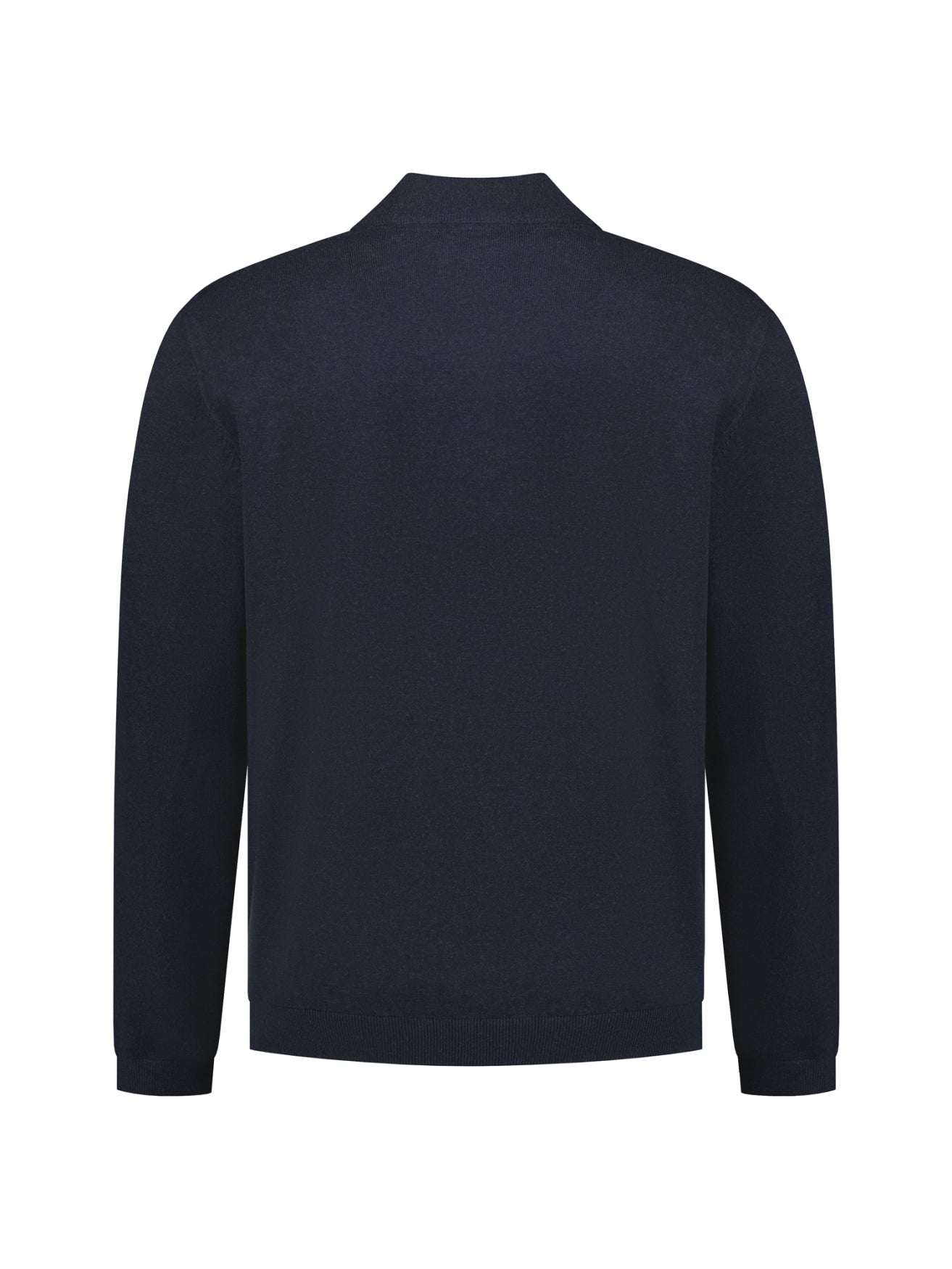 Melange Half-Zip Strickpullover | Dark Night
