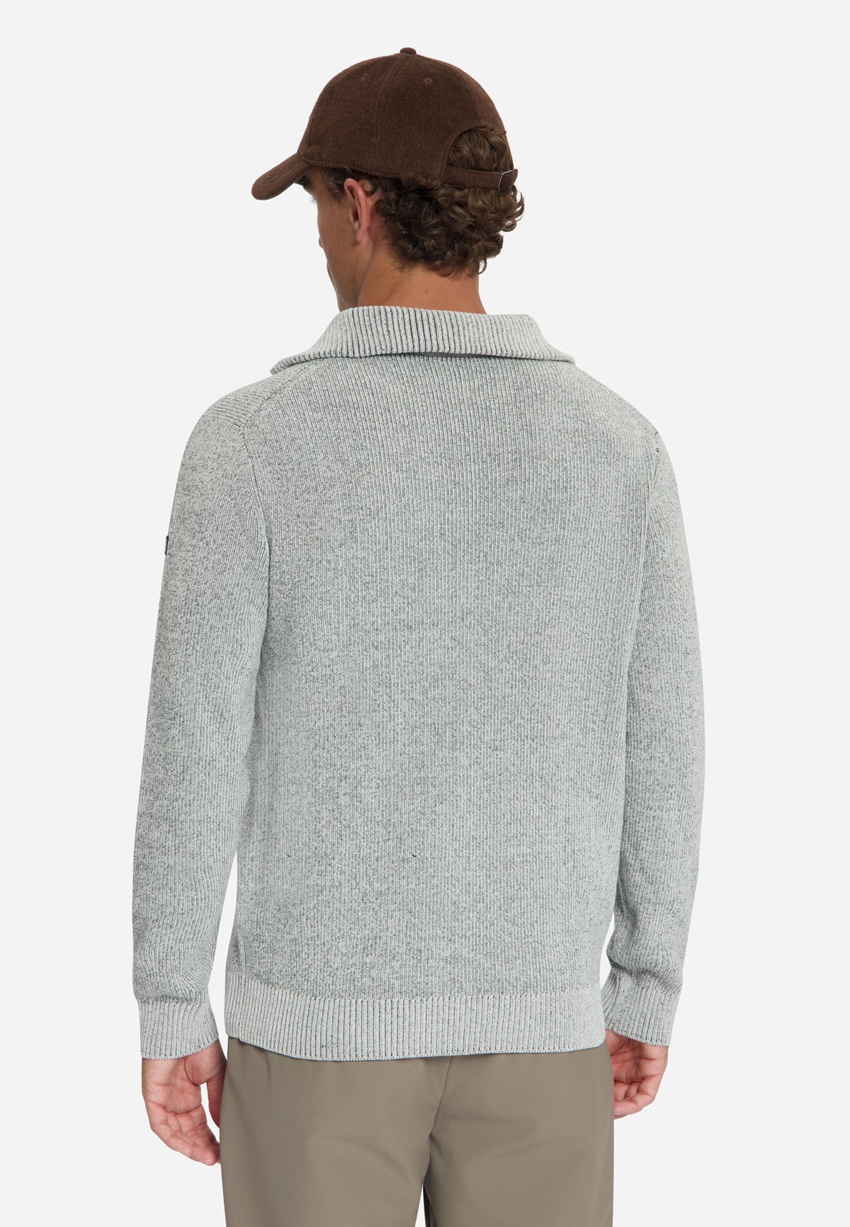 Weicher Half-Zip-Pullover | Stone