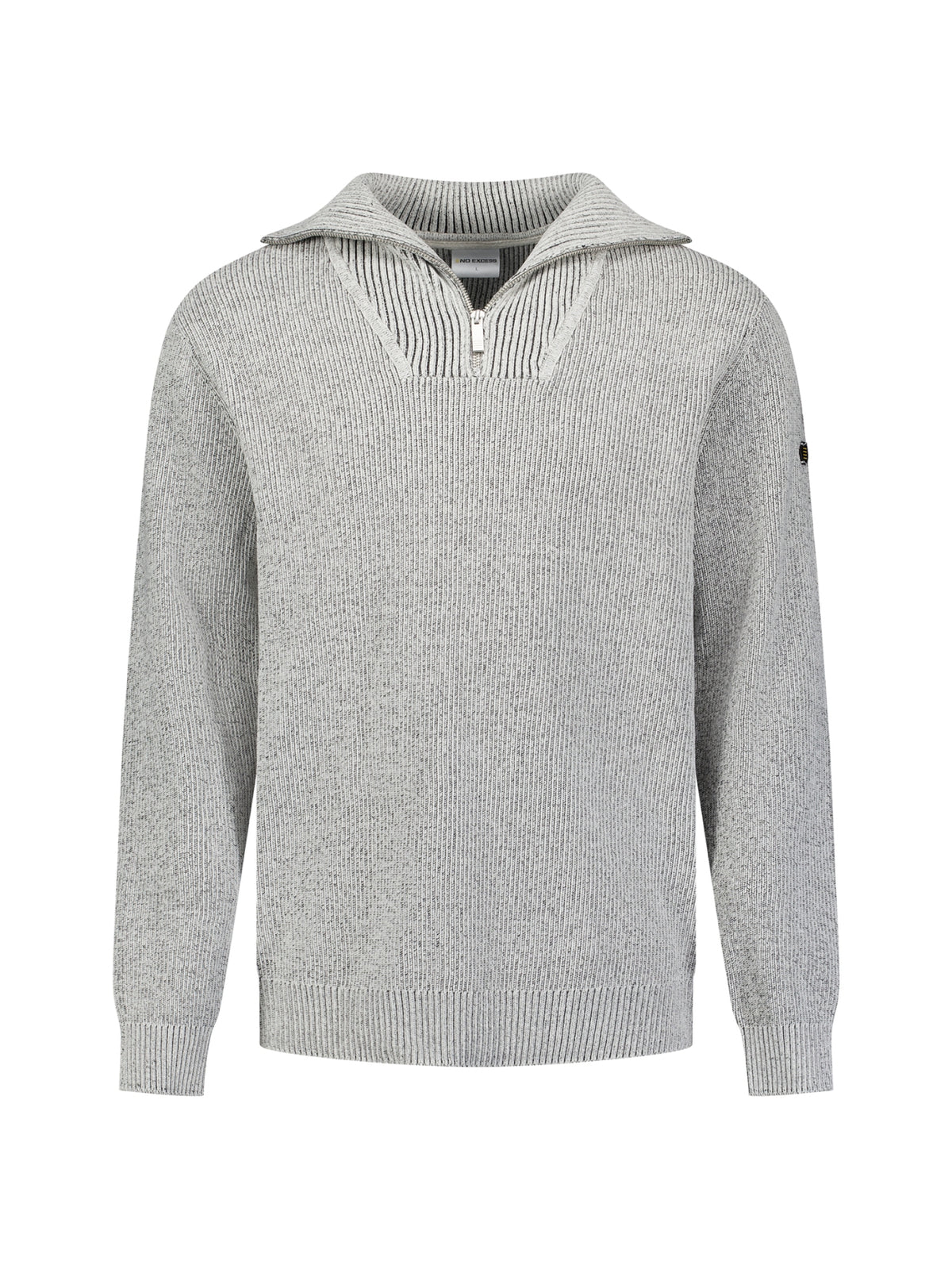 Weicher Half-Zip-Pullover | Stone