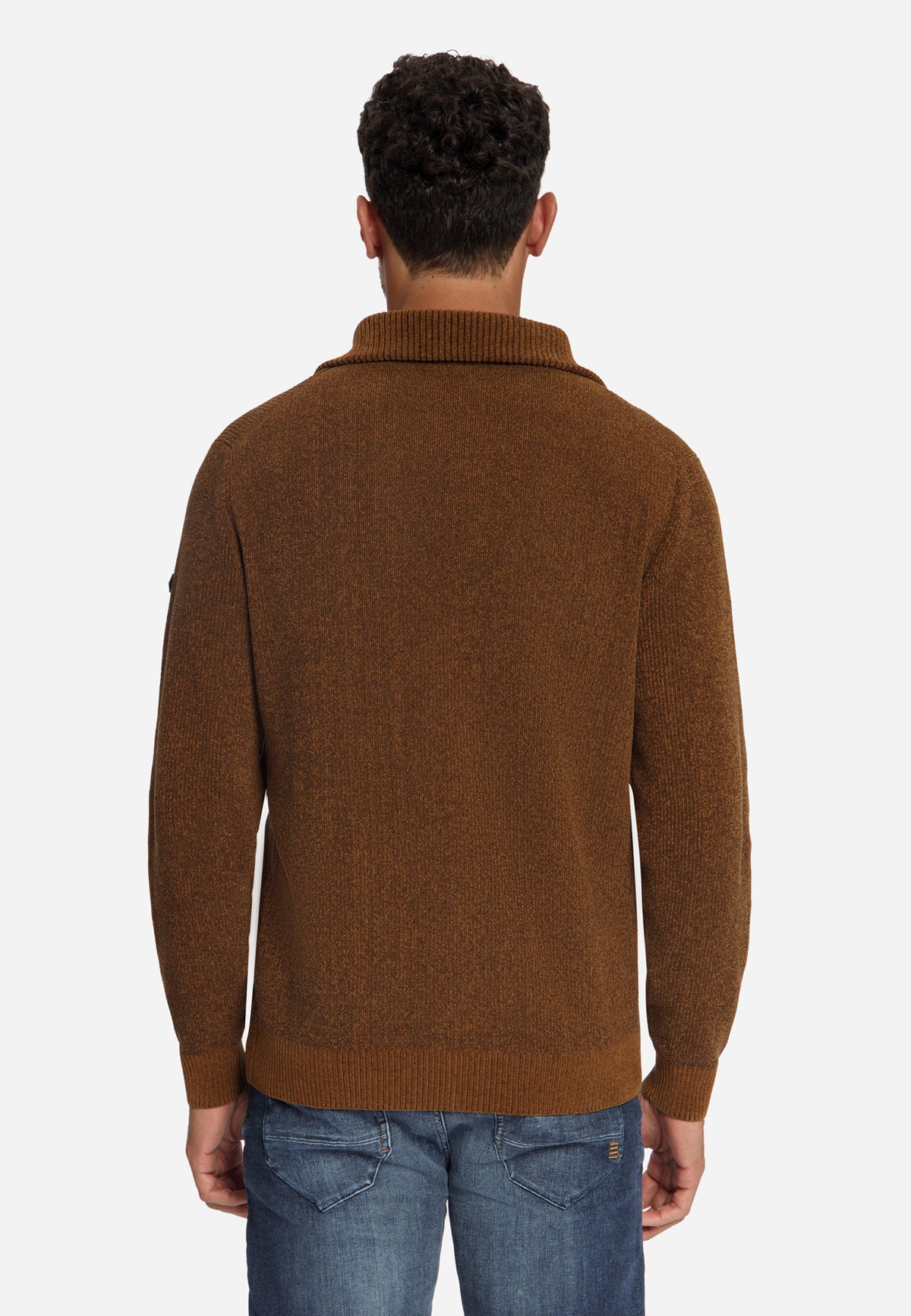 Weicher Half-Zip-Pullover | Caramel