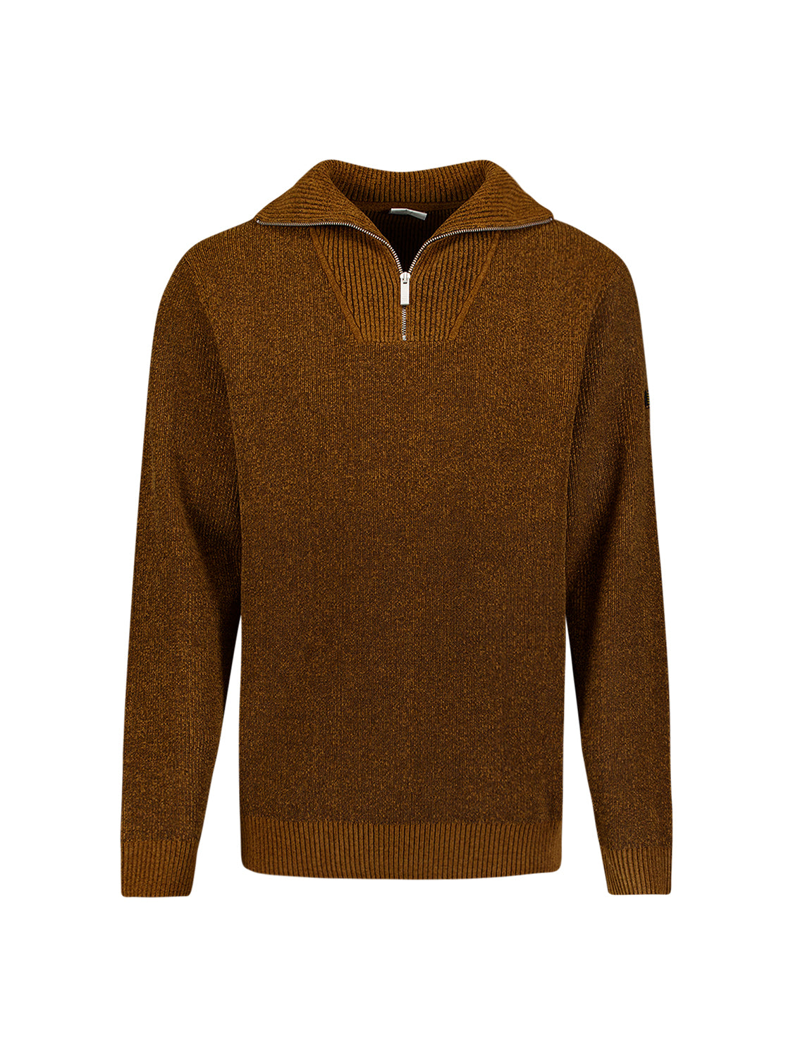 Weicher Half-Zip-Pullover | Caramel