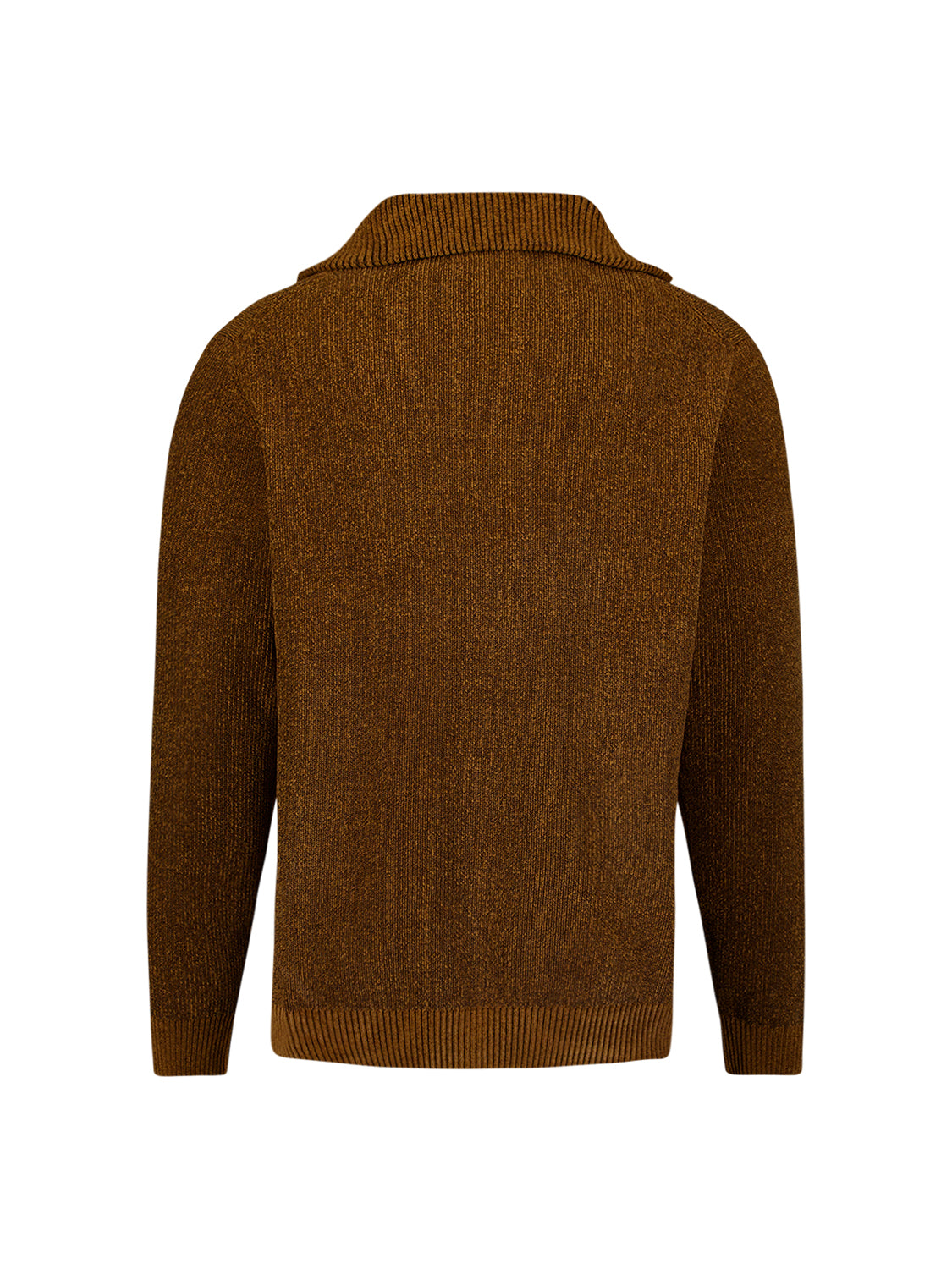 Weicher Half-Zip-Pullover | Caramel