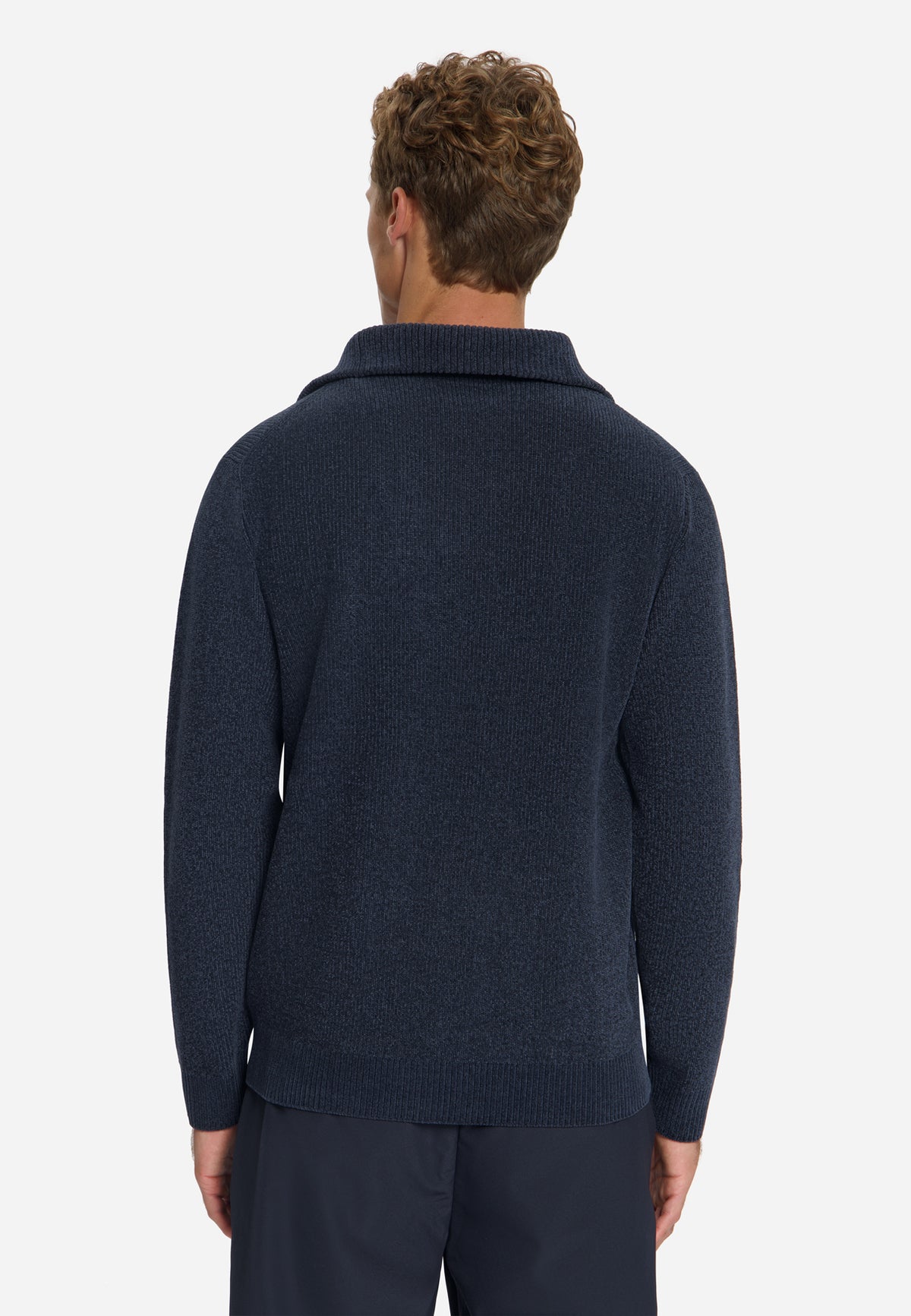 Weicher Half-Zip-Pullover | Dark Night