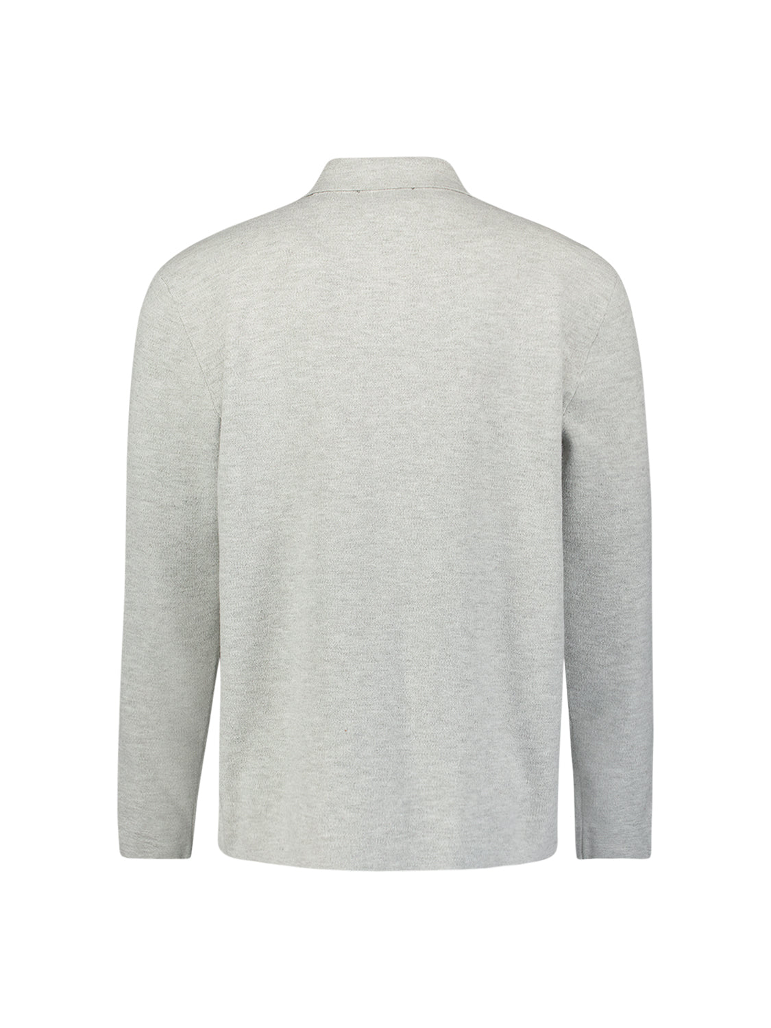 Strickjacke mit Reißverschluss | Light Grey Melange