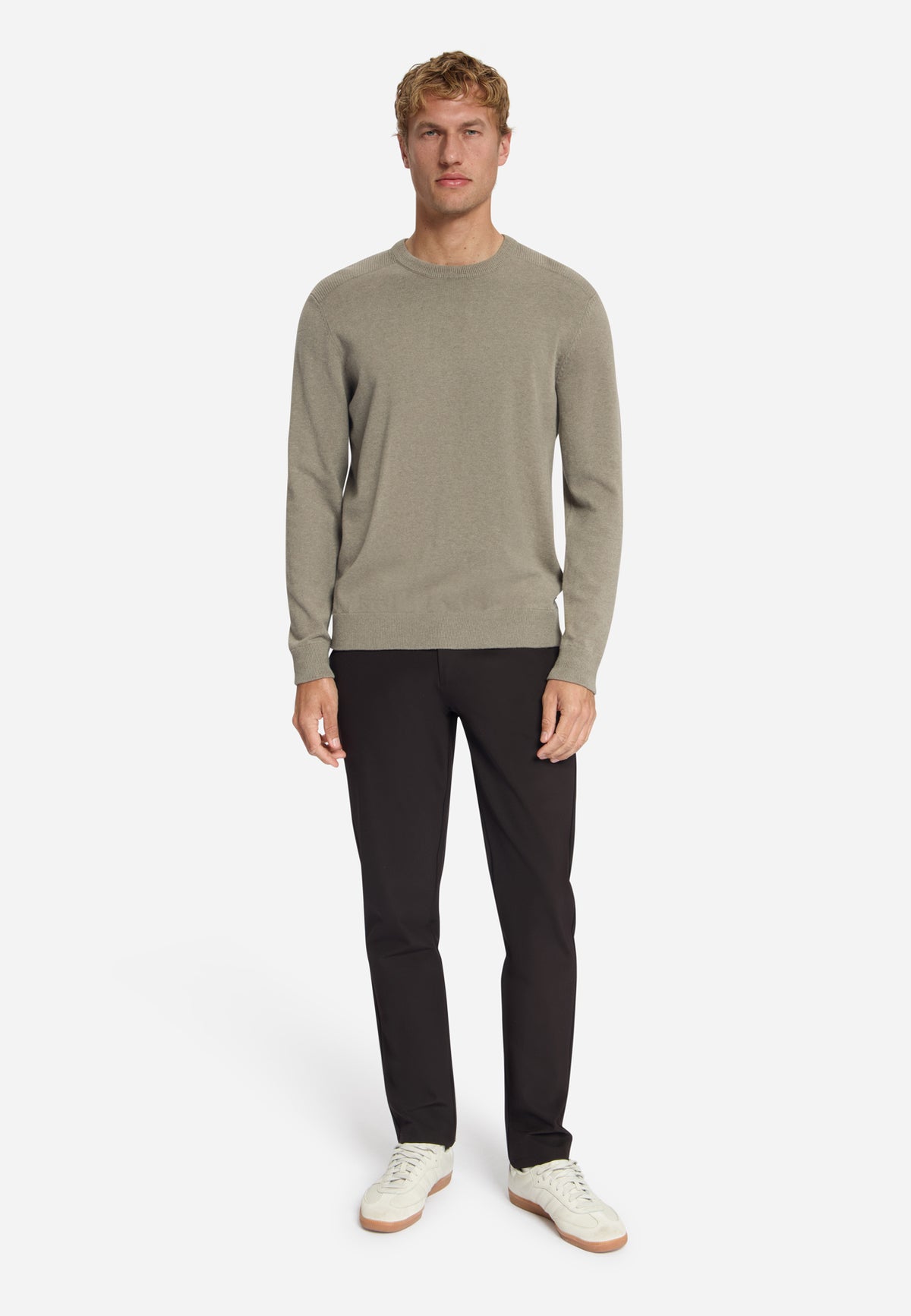 Melange jumper | Clay