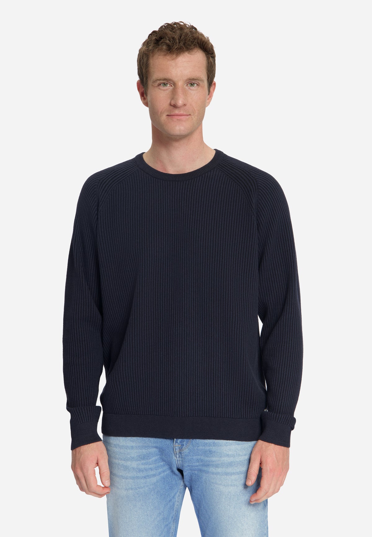 Pullover Crewneck Tuck Stitch | Dark Night