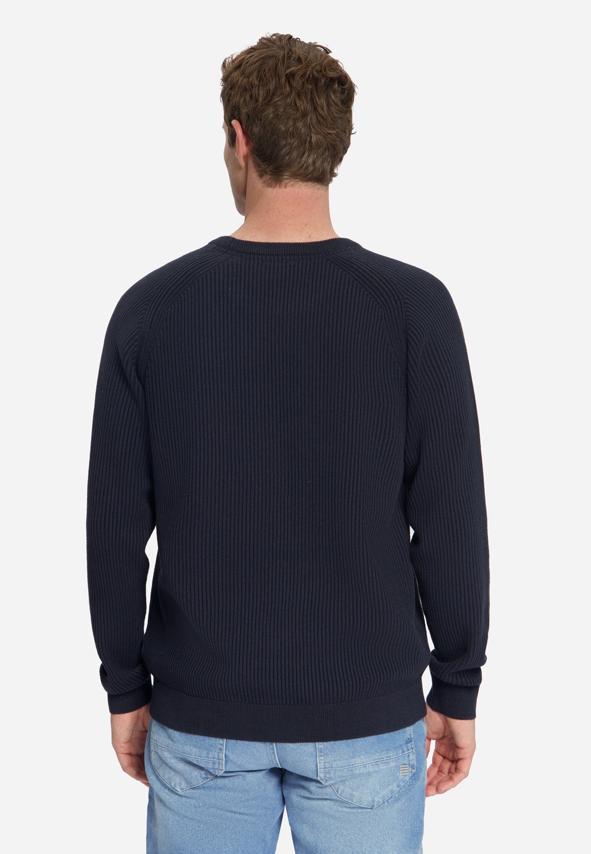 Pullover Crewneck Tuck Stitch | Dark Night