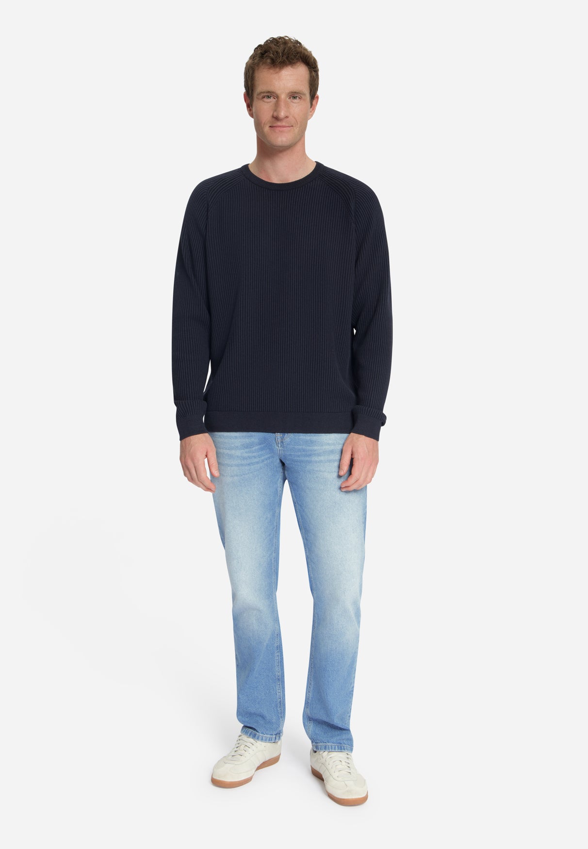Pullover Crewneck Tuck Stitch | Dark Night