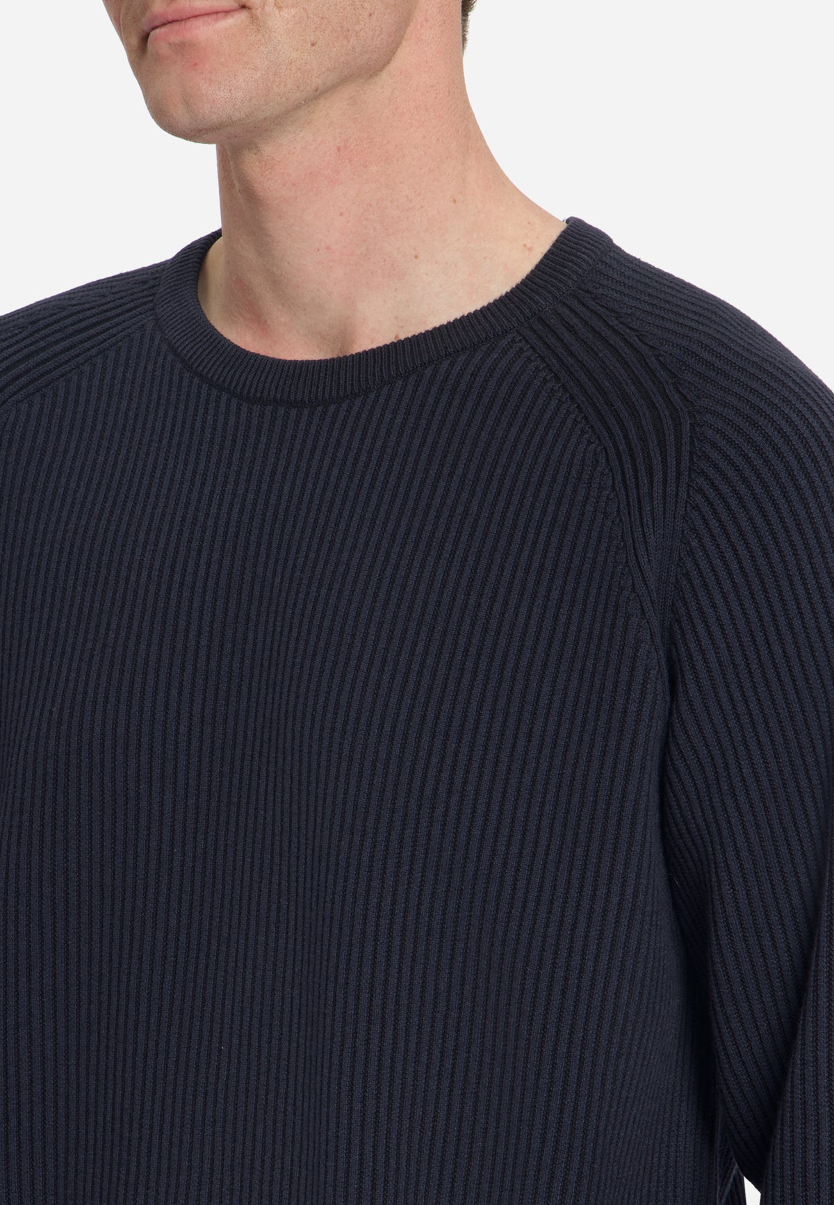 Pullover Crewneck Tuck Stitch | Dark Night