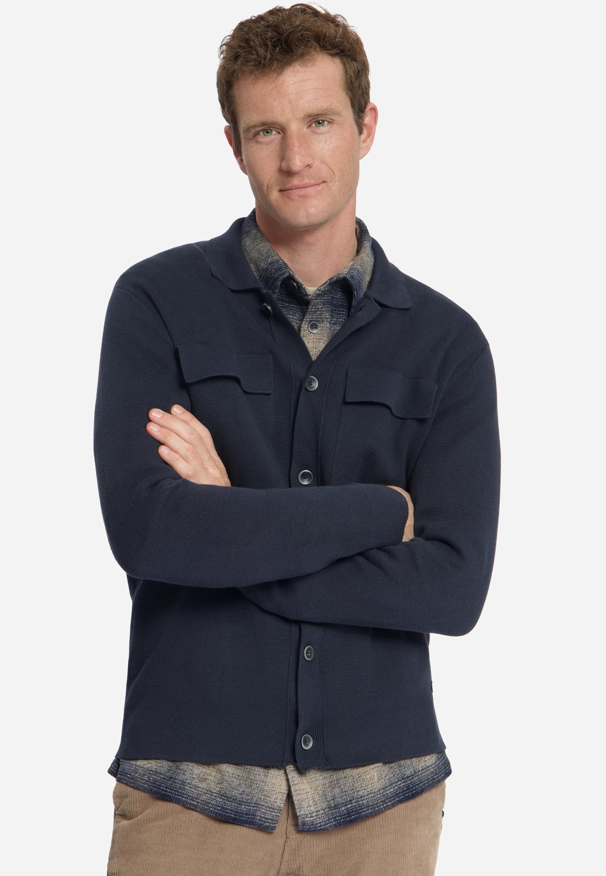 Gestricktes Overshirt | Dark Night