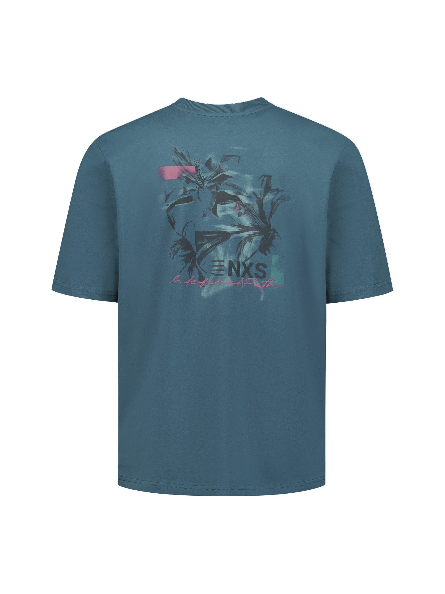 T-Shirt Mit Rückenprint | Shadow Blue