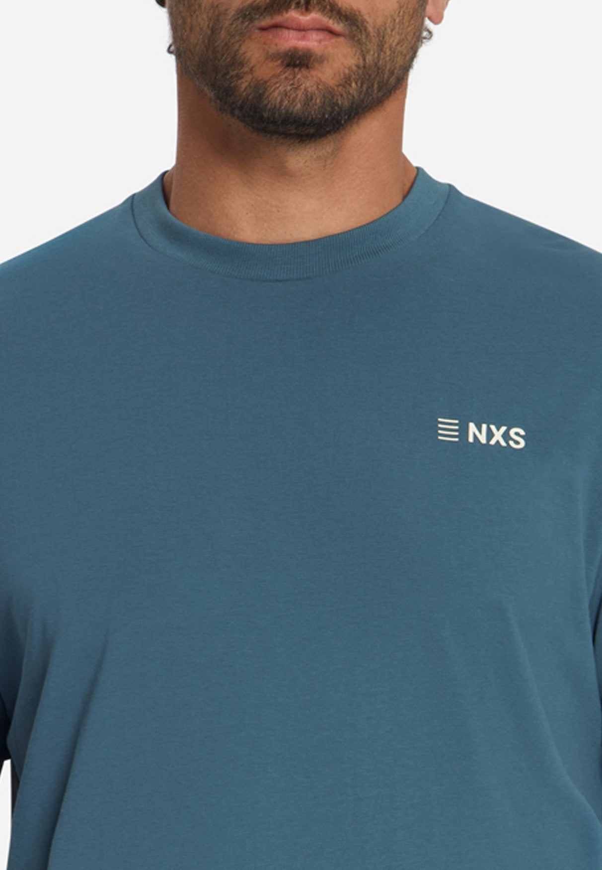 T-Shirt Mit Rückenprint | Shadow Blue