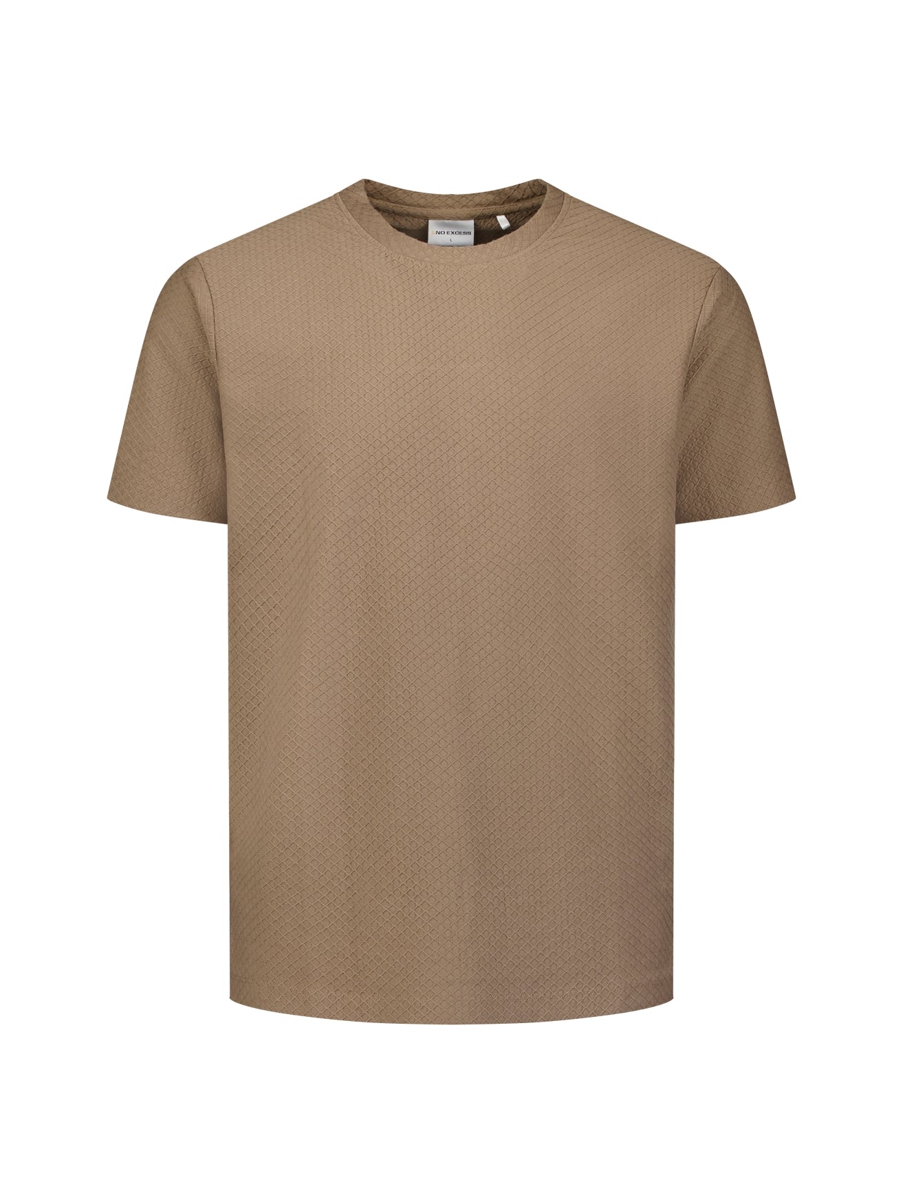 Strukturiertes T-Shirt | Light Brown
