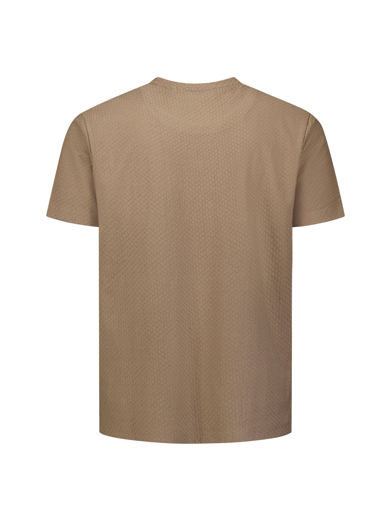 Strukturiertes T-Shirt | Light Brown