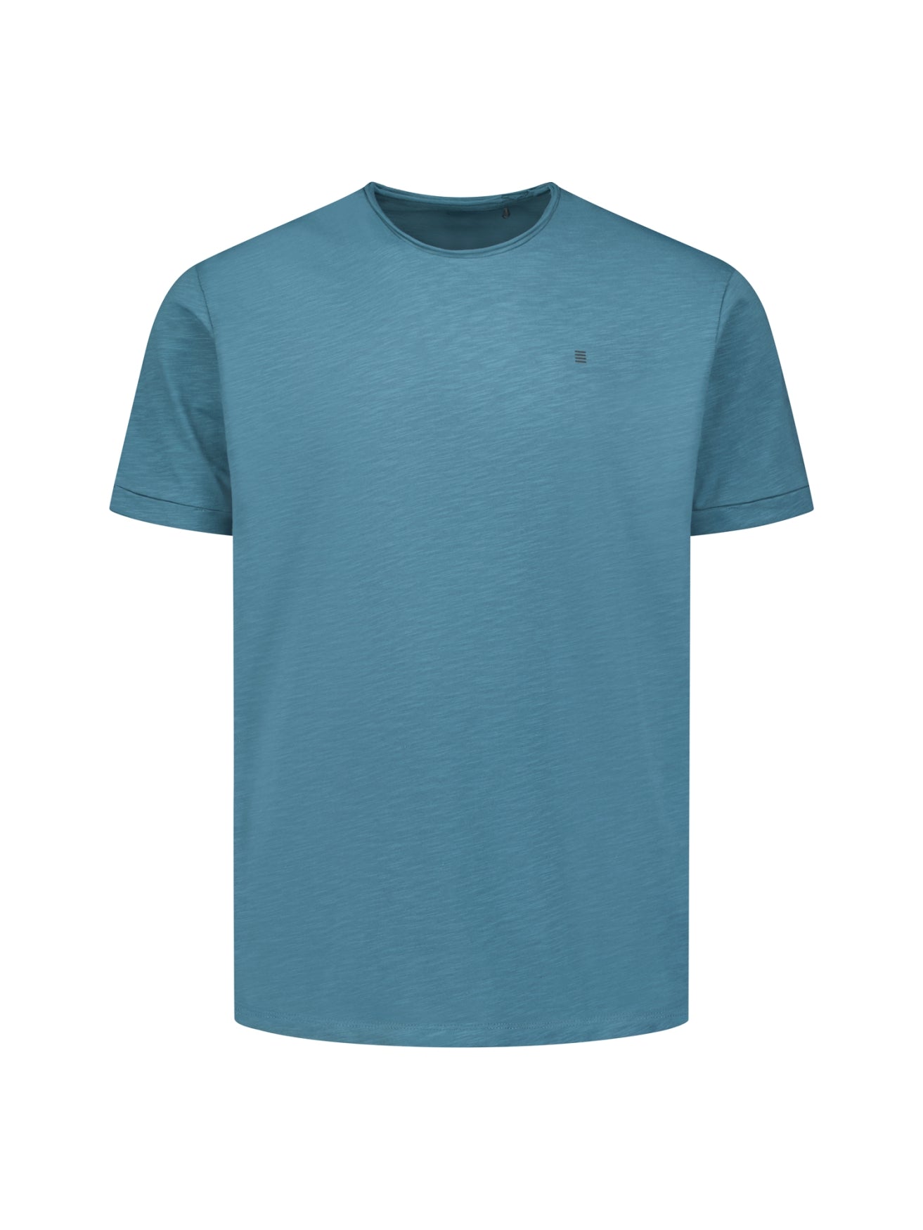 T-Shirt aus Baumwoll-Slub | shadow blue