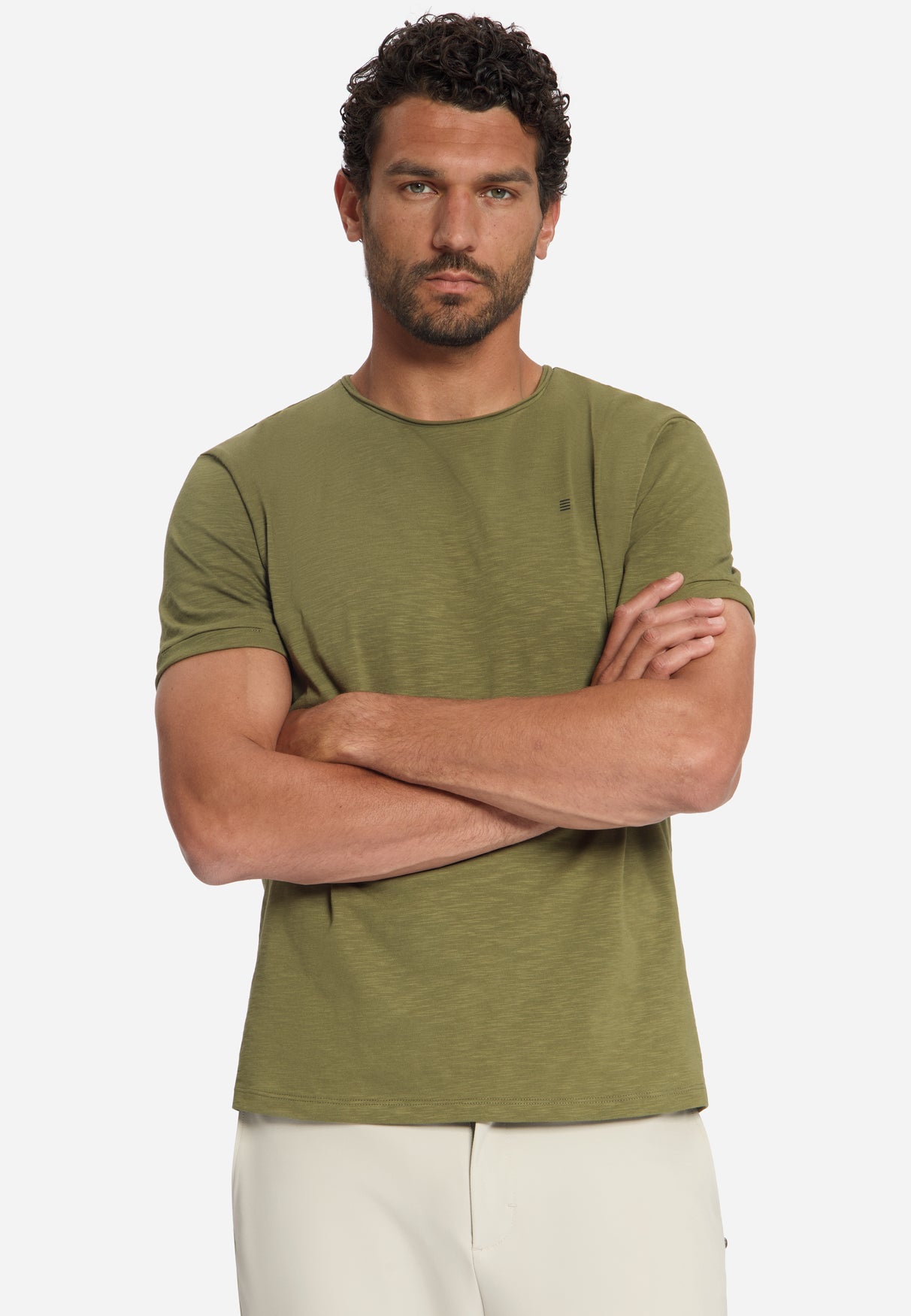 Slub T-Shirt aus Baumwolle | Moss