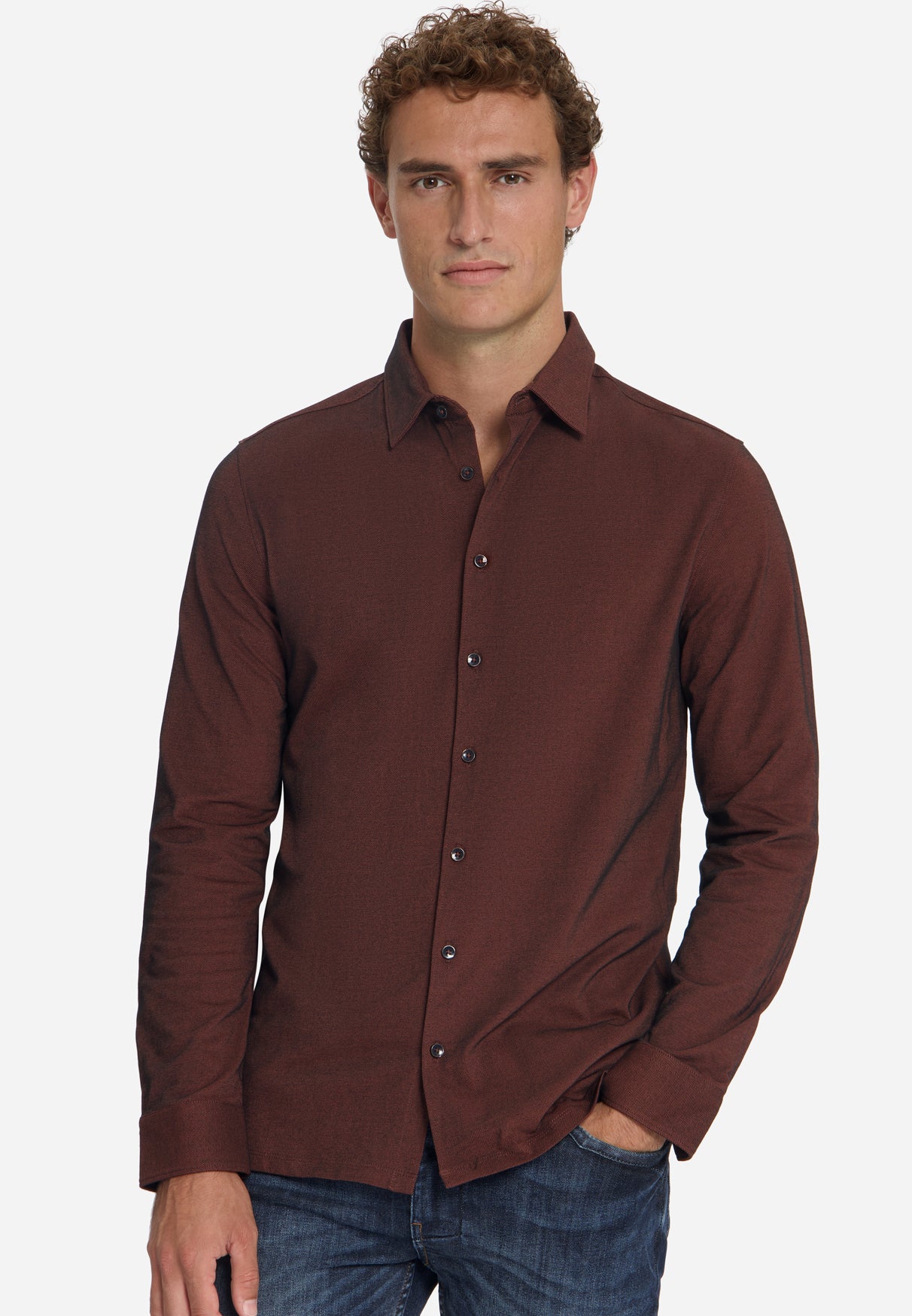 Twill Jersey Shirt | Cayenne