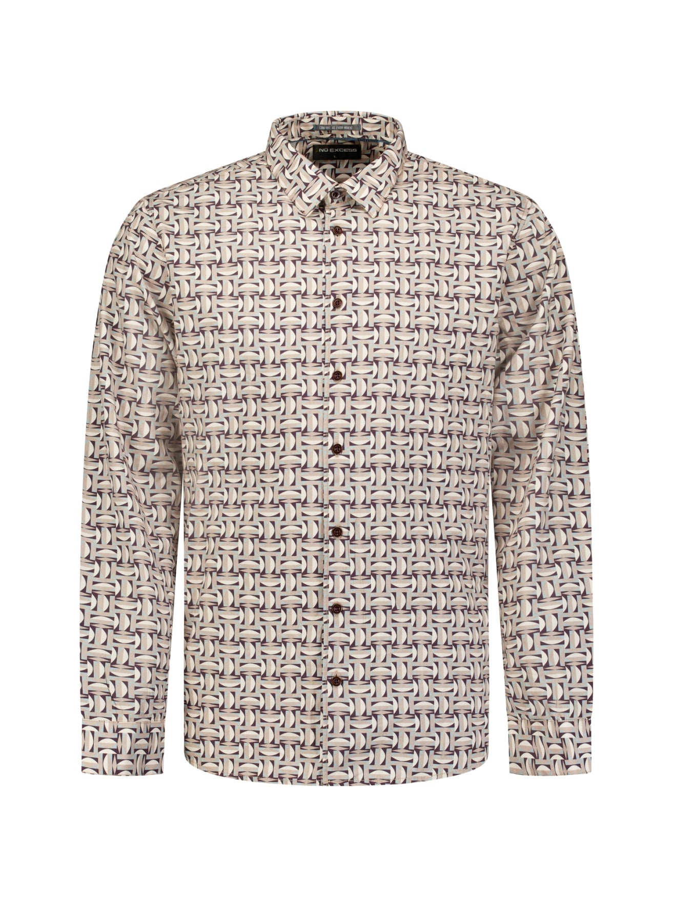 Hemd Mit Allover-Print | Stone