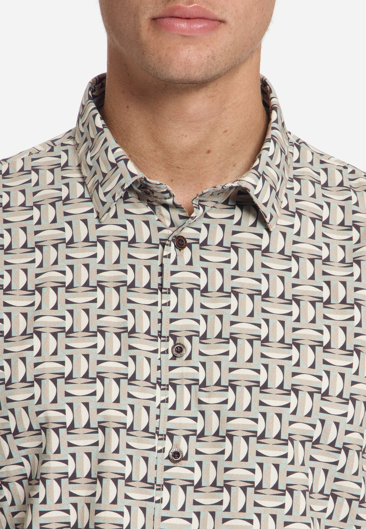 Hemd Mit Allover-Print | Stone