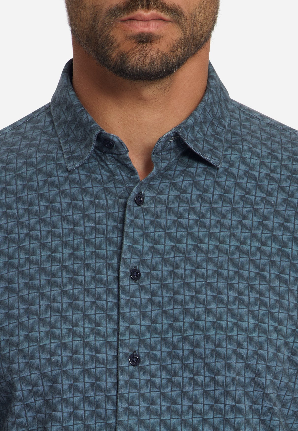 Jerseyhemd mit Print | Dark Night