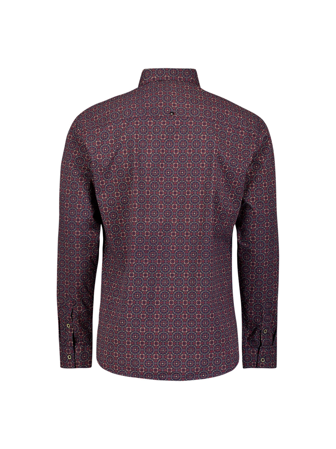 Geometrisch Gemustertes Stretch-Hemd | Cayenne