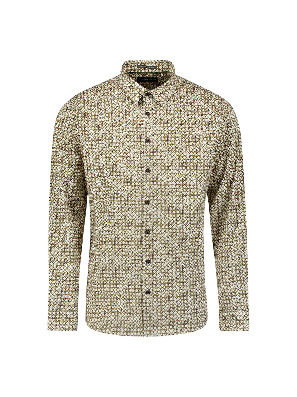 Bedrucktes Stretch-Hemd | Moss