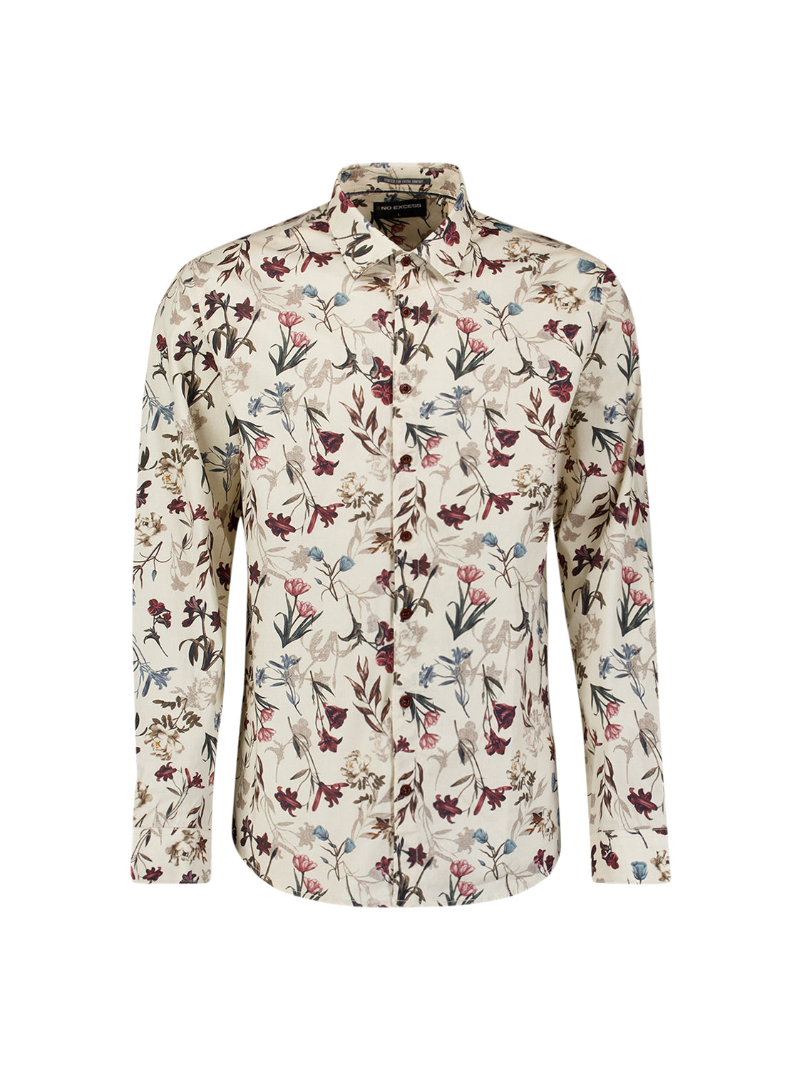 Bedrucktes Stretch-Shirt | Stone
