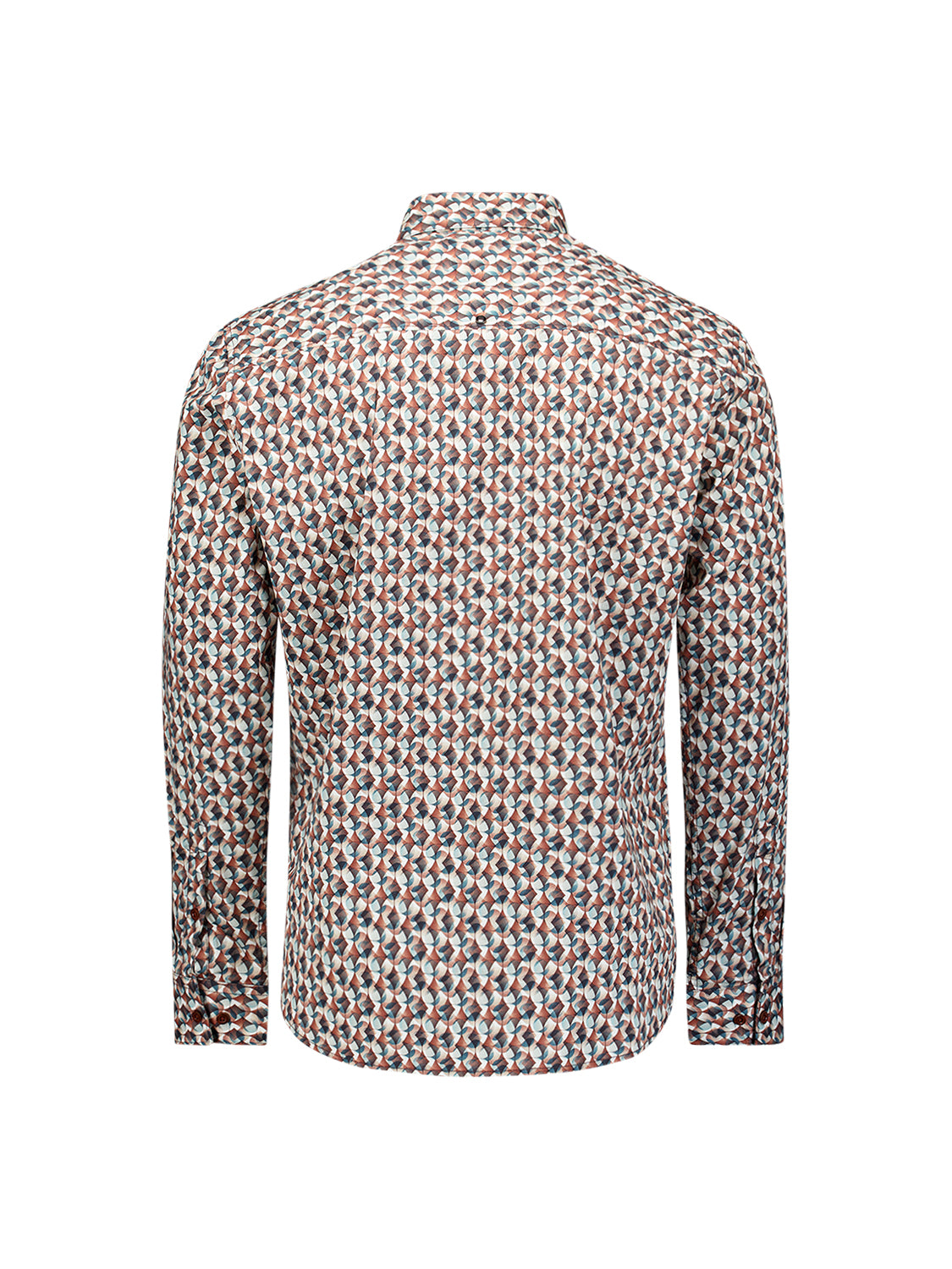 Stretch Allover Print Shirt | Caramel