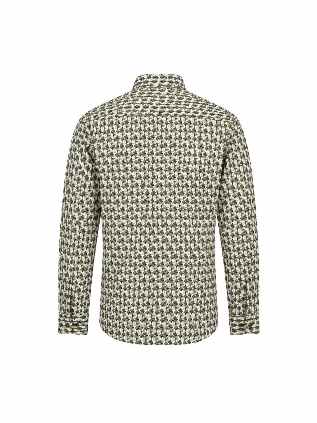Stretch Allover Print Shirt | Moss
