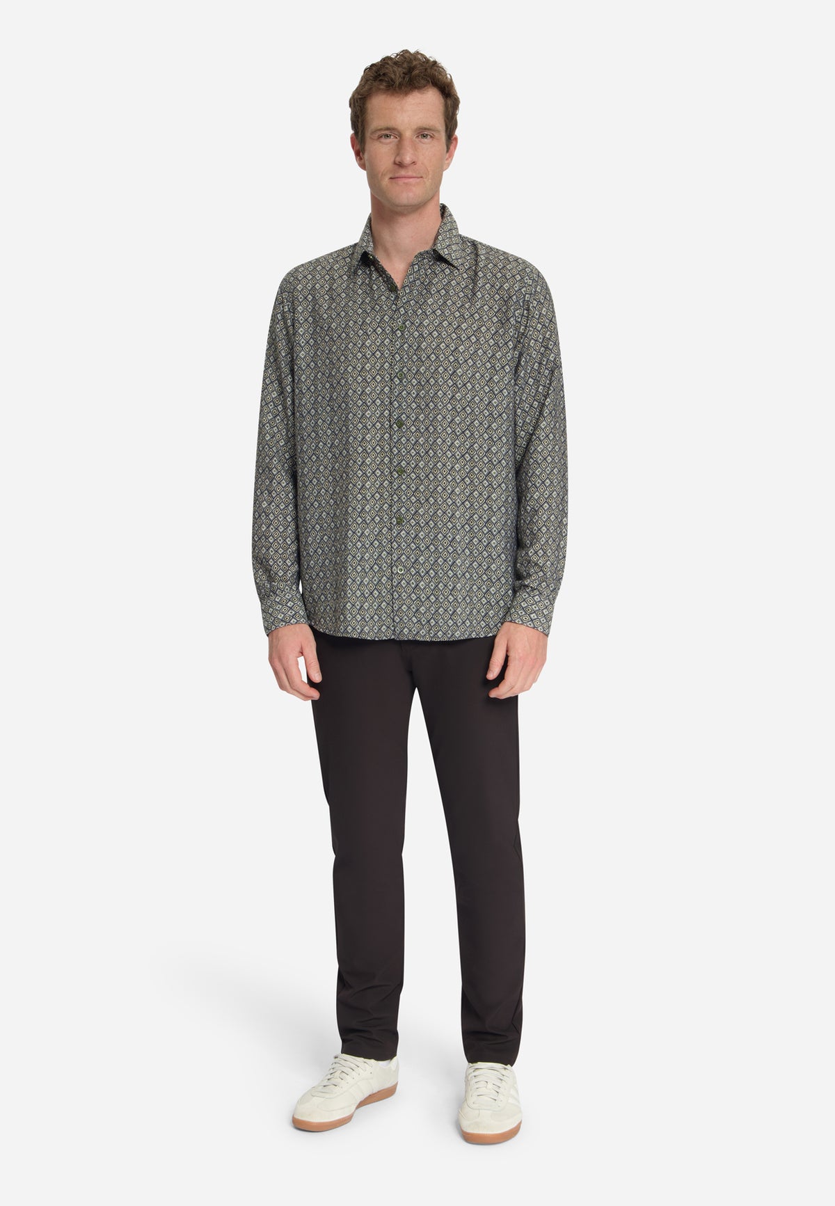 Hemd mit Allover-Print | Moss