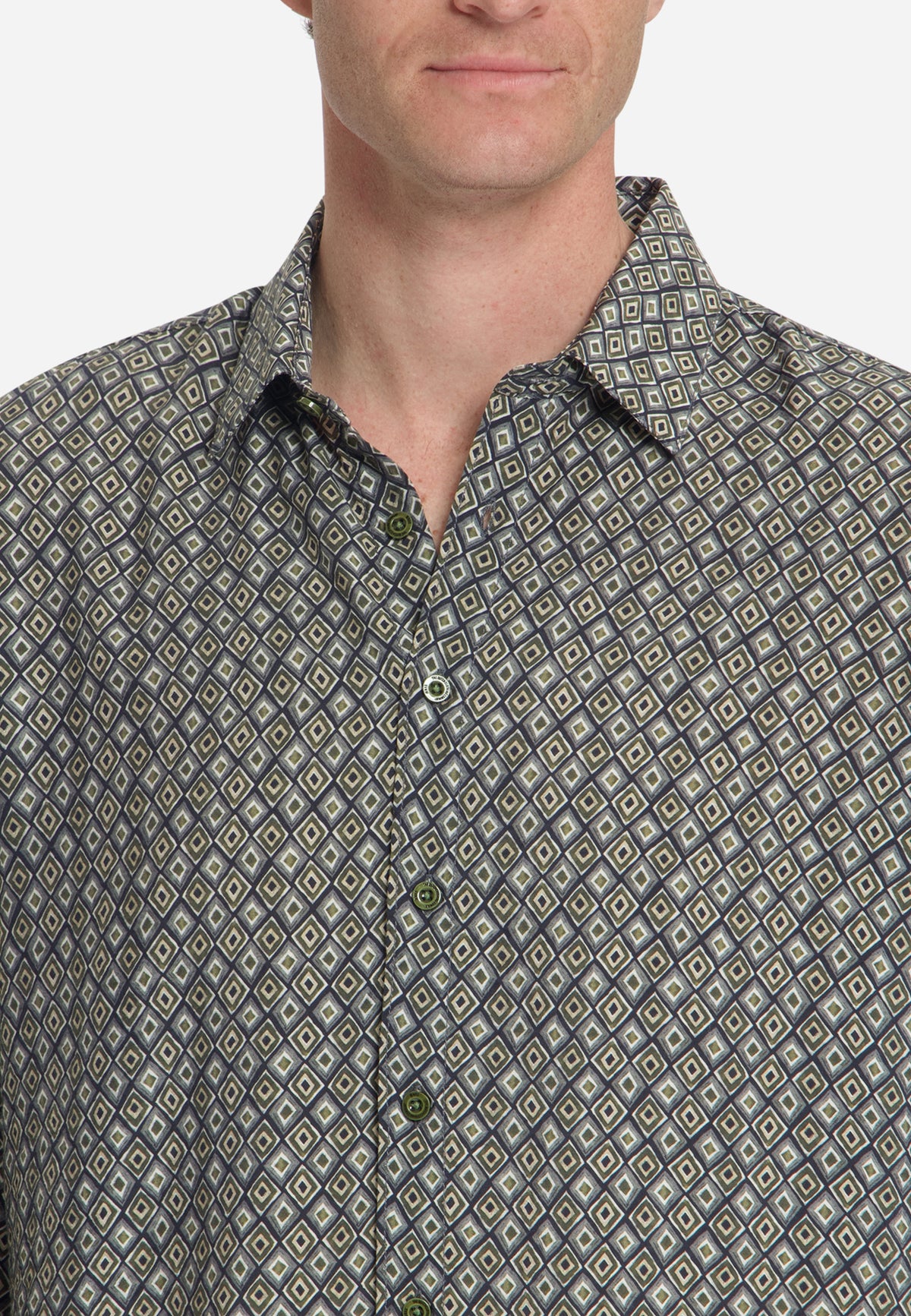 Hemd mit Allover-Print | Moss