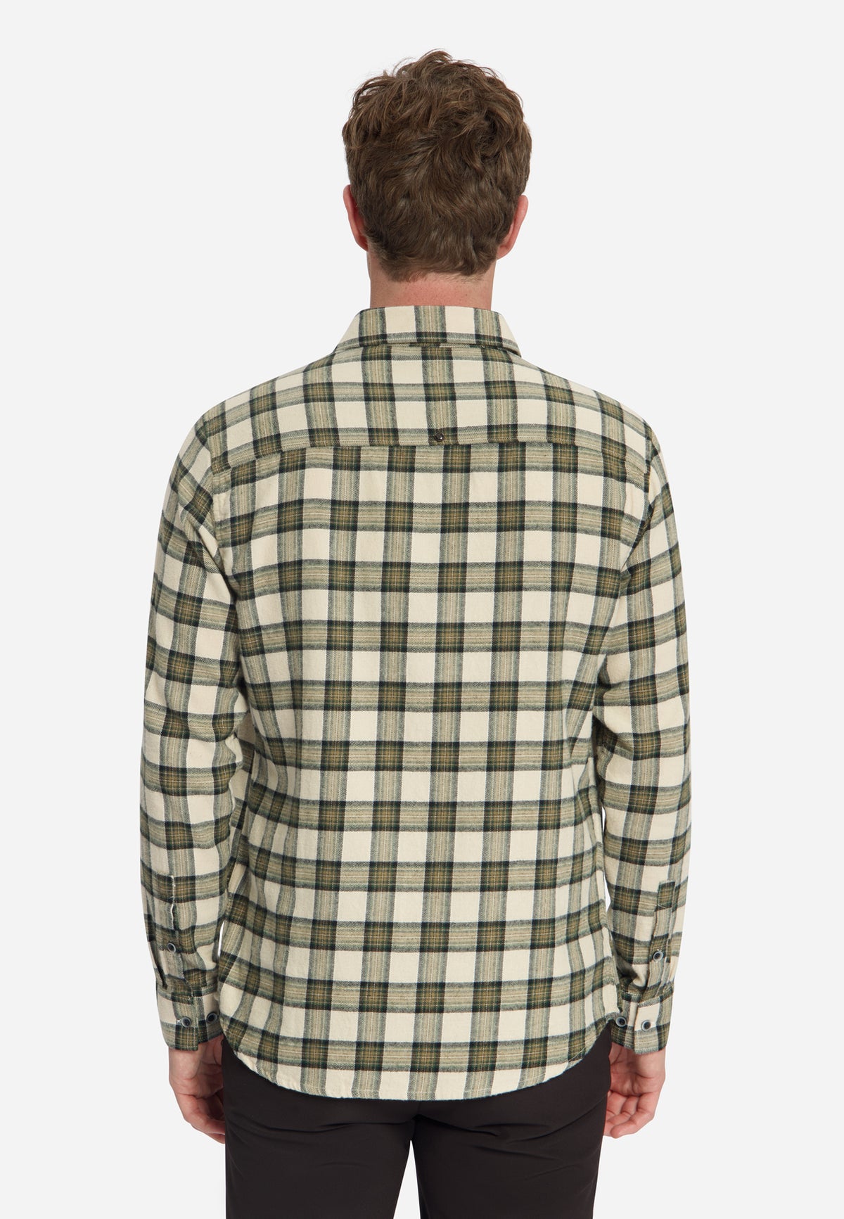 Flanell-Karohemd aus Baumwolle | Stone
