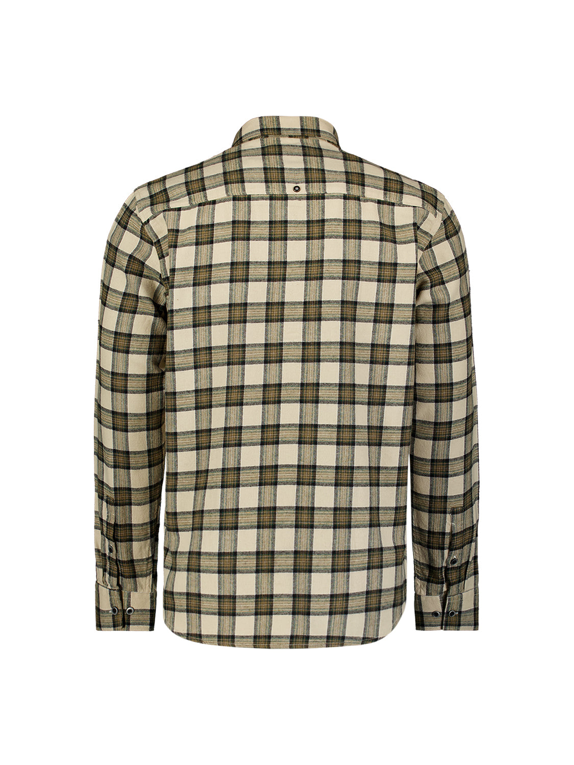 Flanell-Karohemd aus Baumwolle | Stone