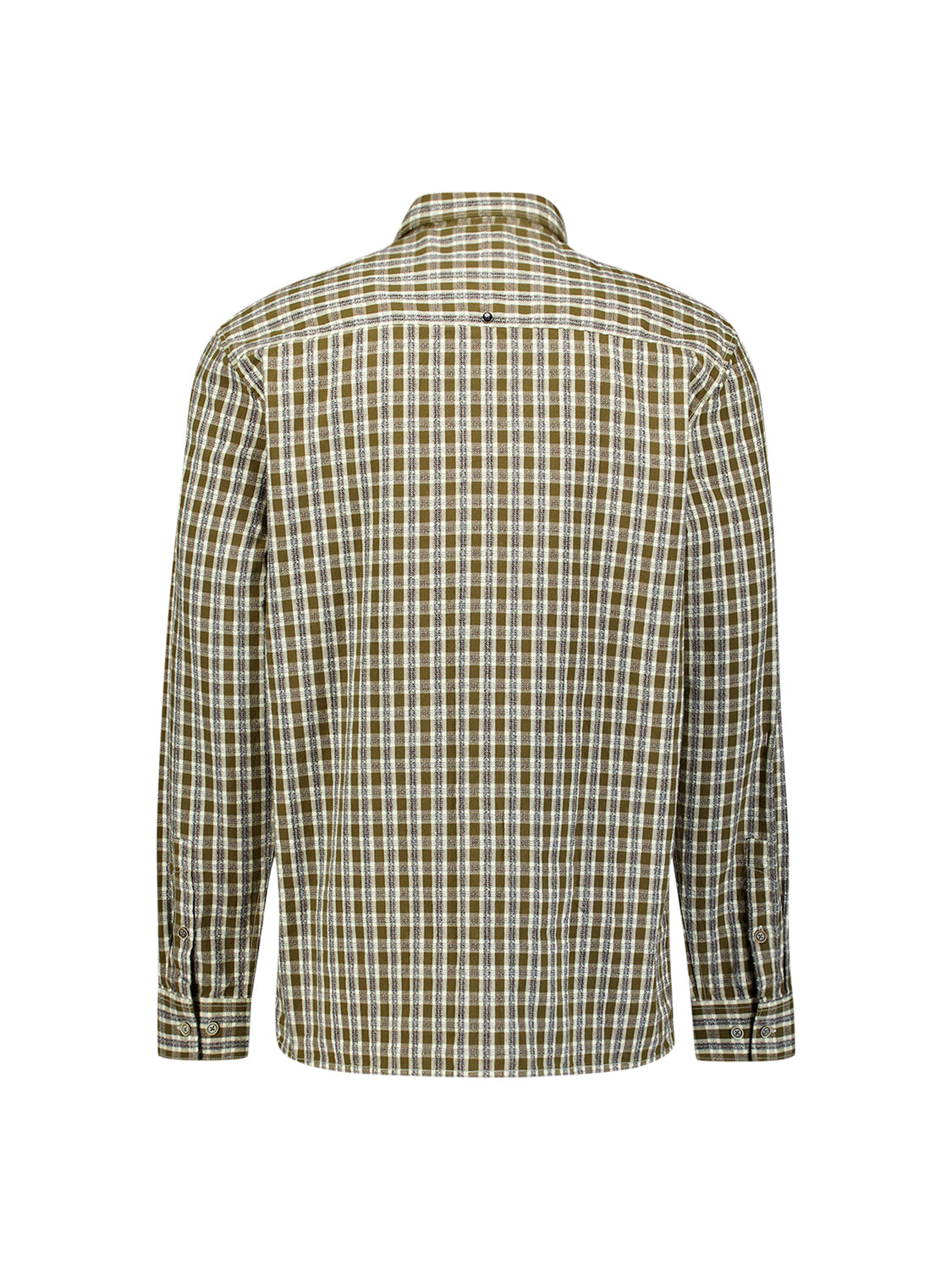 Checked Structured Shirt | Moss