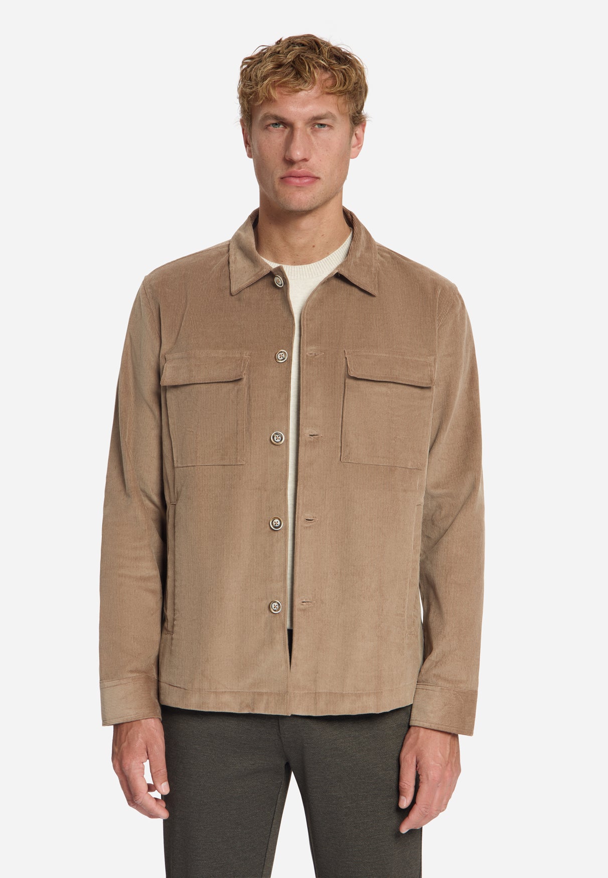 Overshirt aus schwerem Cord | Hellbraun