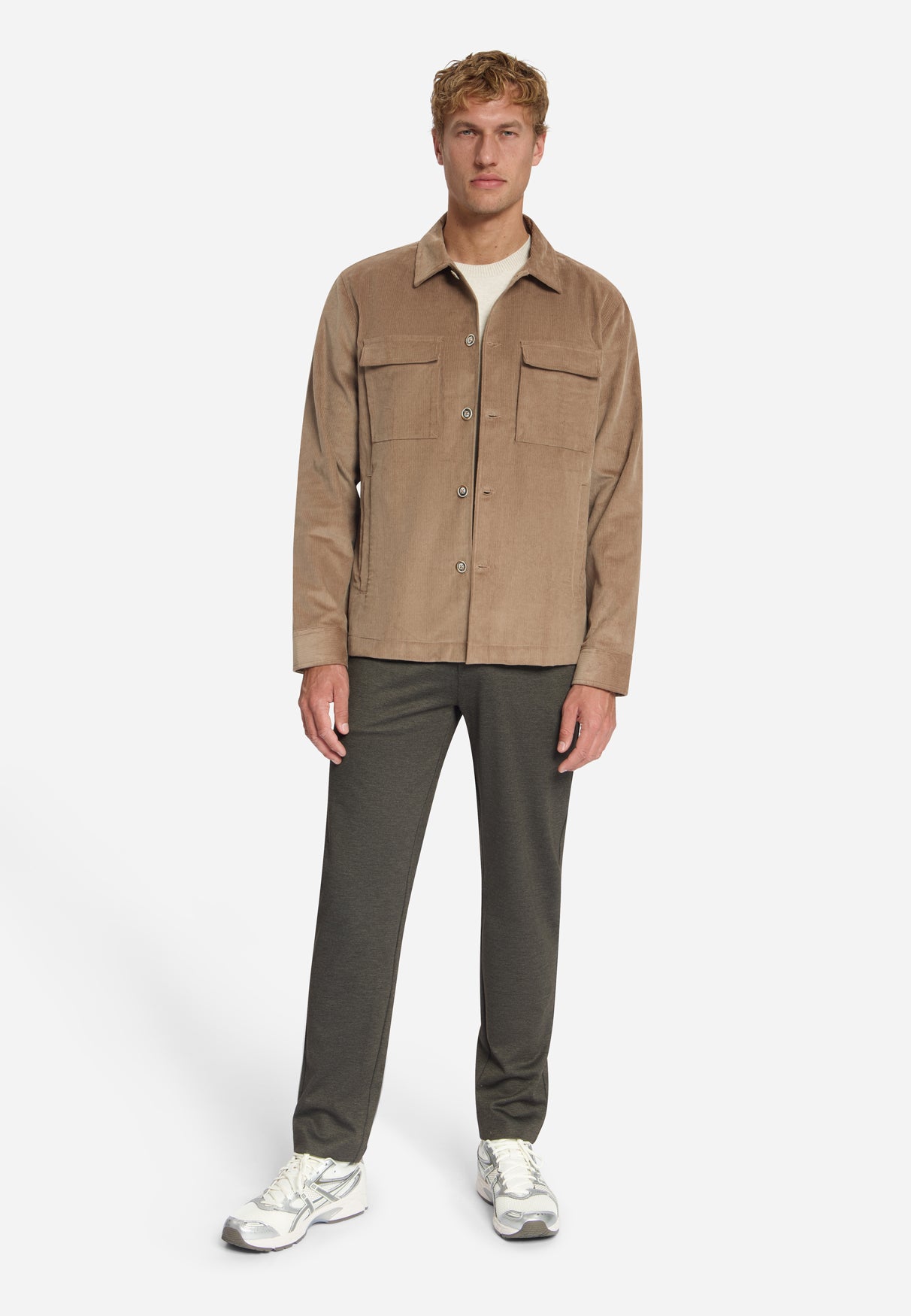 Overshirt aus schwerem Cord | Hellbraun