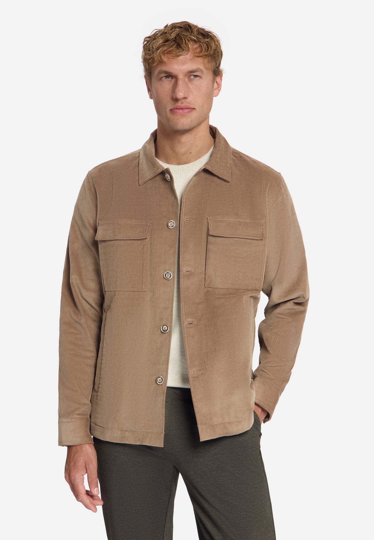 Corduroy Overshirt | Light Brown