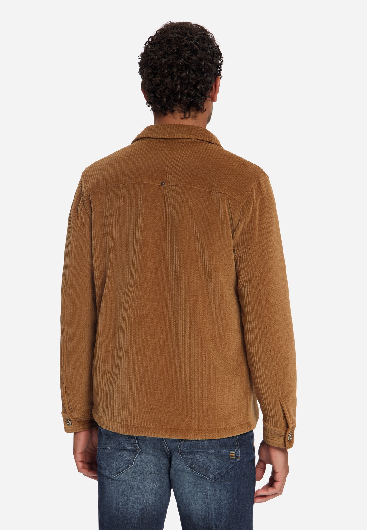 Stretch-Cord-Overshirt | Caramel