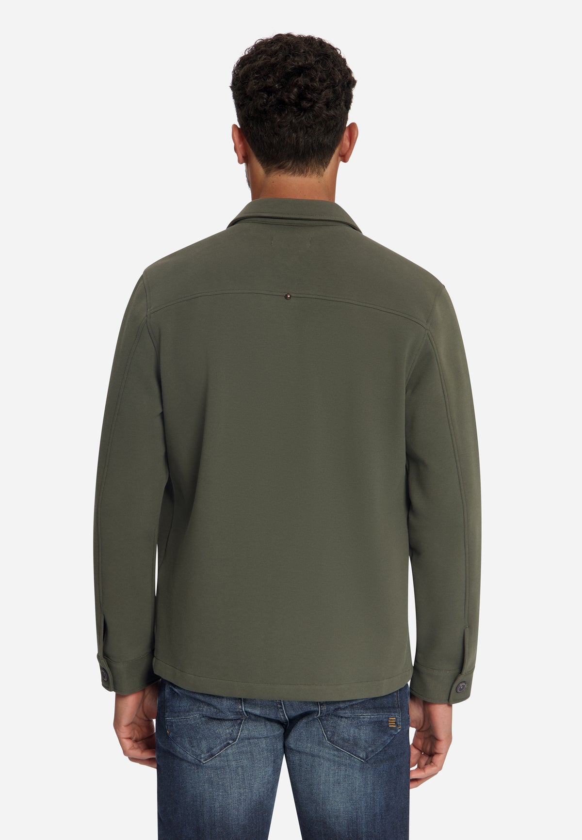 Piqué-Sweat-Overshirt | Army