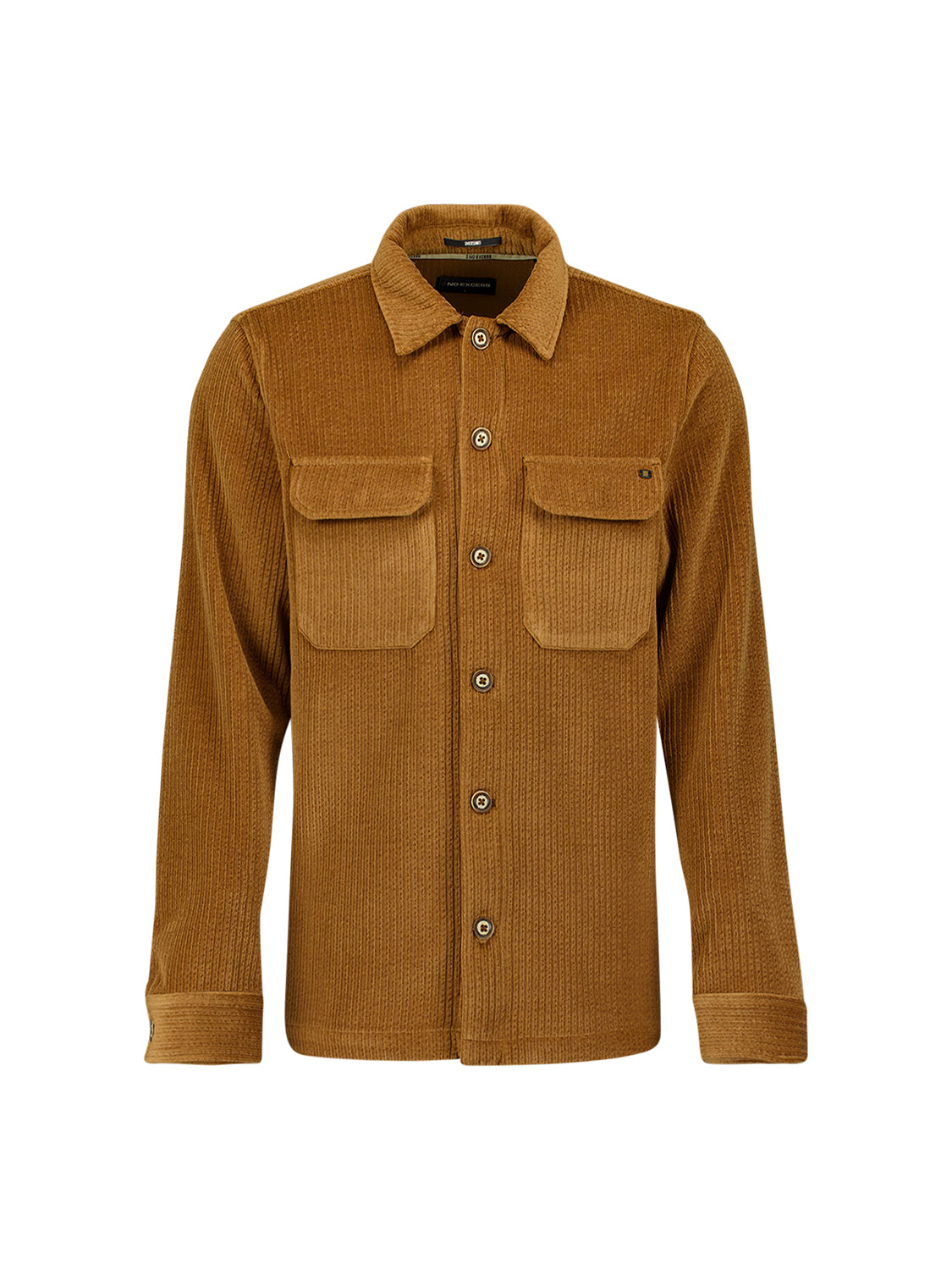 Stretch-Cord-Overshirt | Caramel