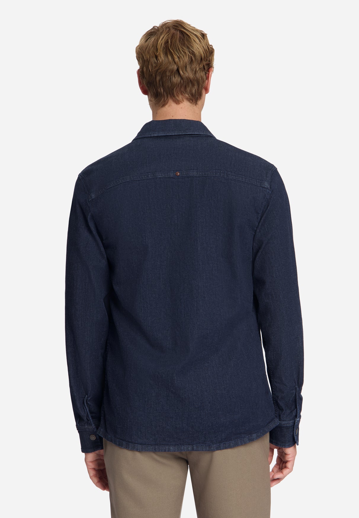 Denim Stretch-Overshirt | Rinse Denim