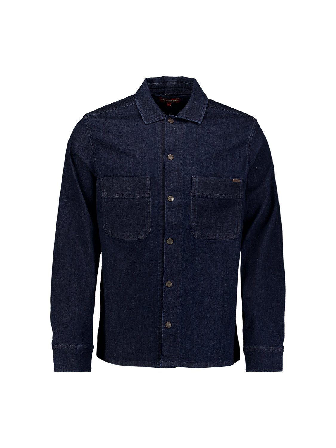 Denim Stretch-Overshirt | Rinse Denim