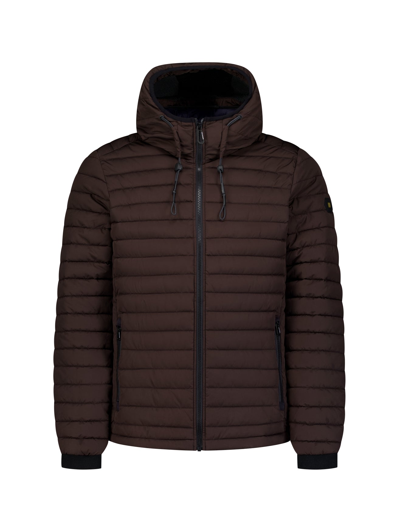 Hooded Padded Jacket | Dark Brown