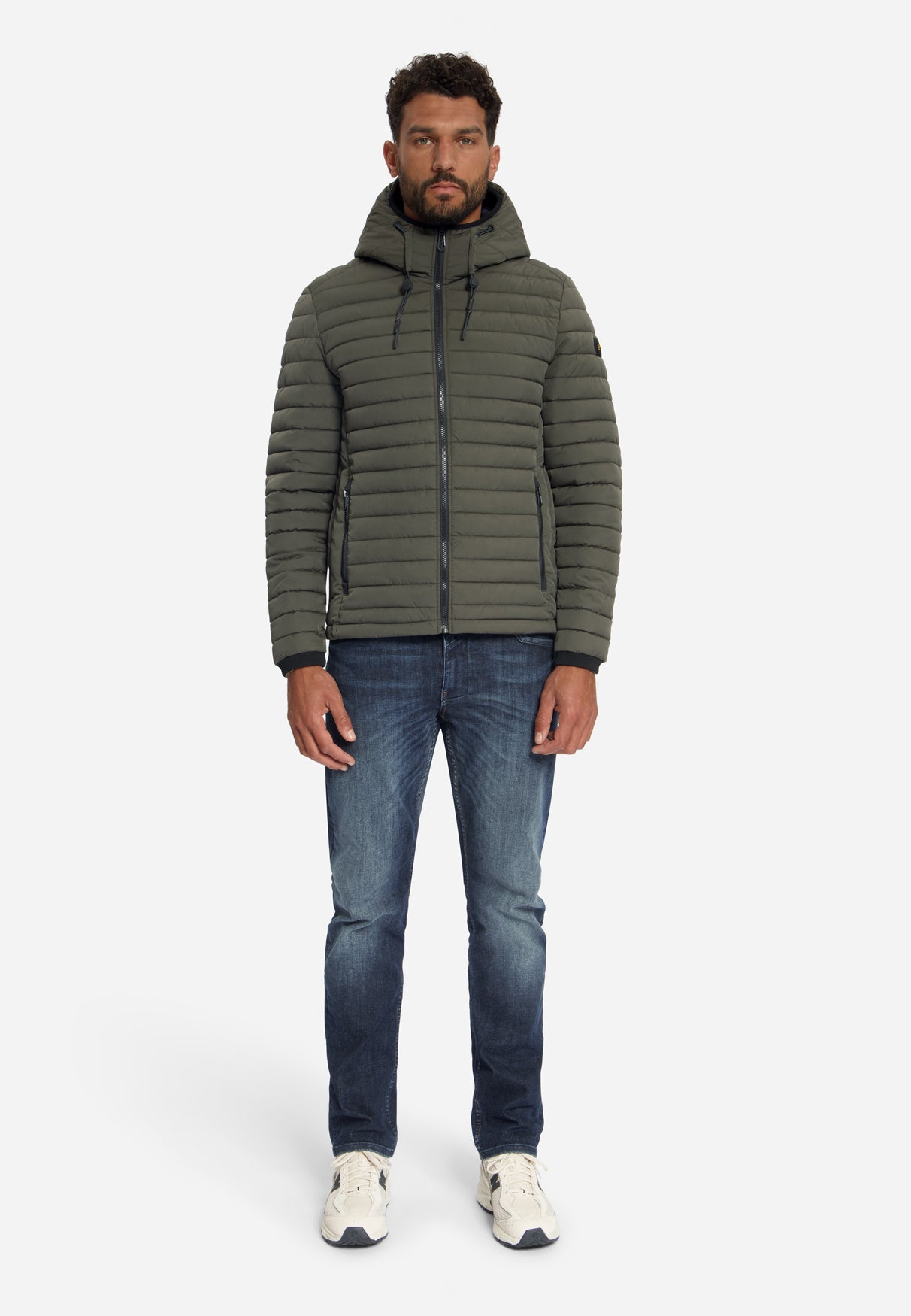 Leicht Gepolsterte Jacke Mit Kapuze | Army